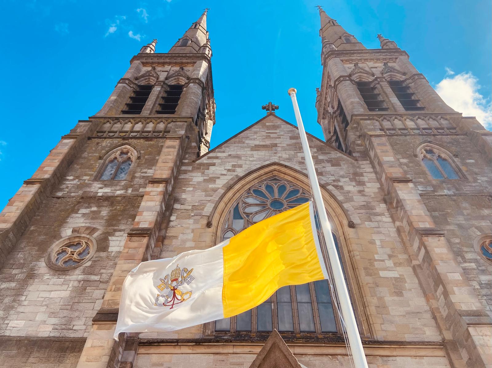 HALF MAST: St Peter\'s Cathedral