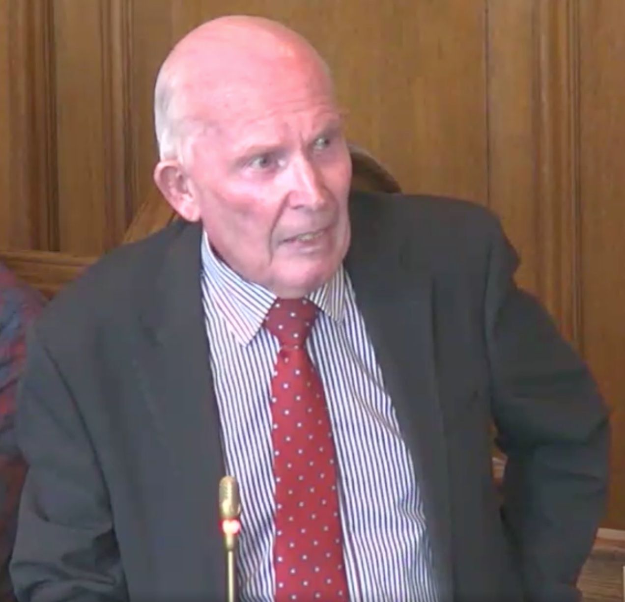 CLIFTONVILLE SUPPORT: UUP Alderman Jim Rodgers speaking in council on Thursday night