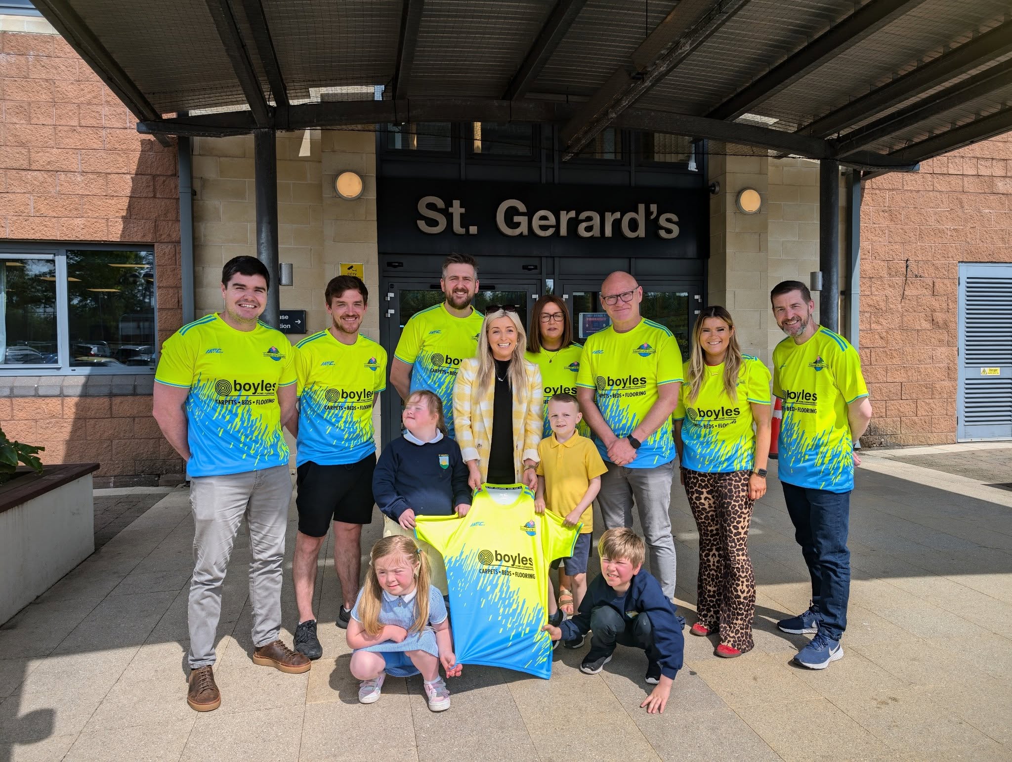 TOP TEAM: Showing support for the St Gerard\'s marathon runners