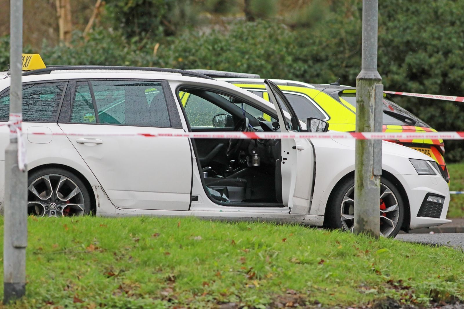ATTEMPTED MURDER: The scene of the shooting in February this year