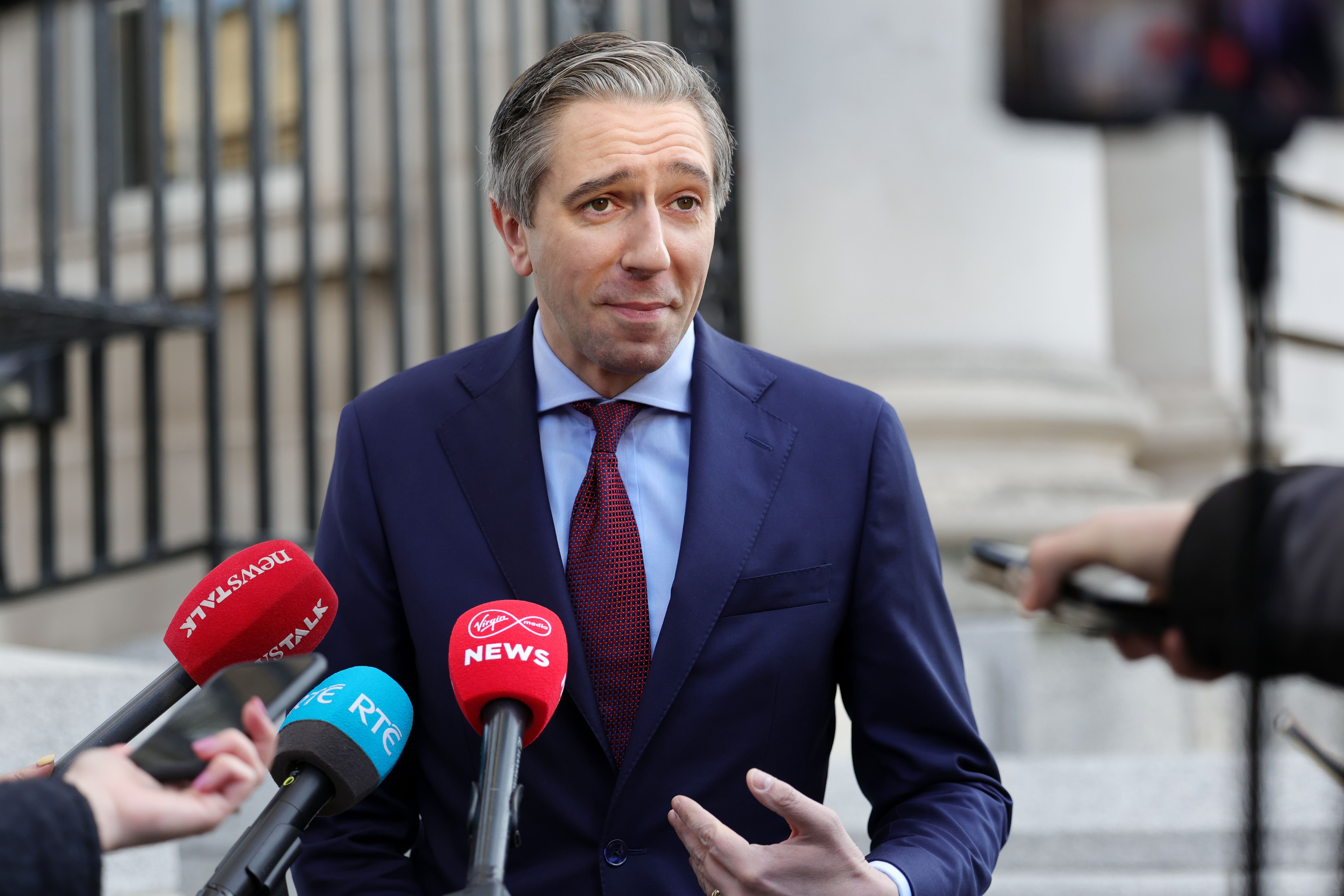QUESTIONED: Tánaiste Simon Harris is \'supportive\' of extending Presidential voting rights to northerners