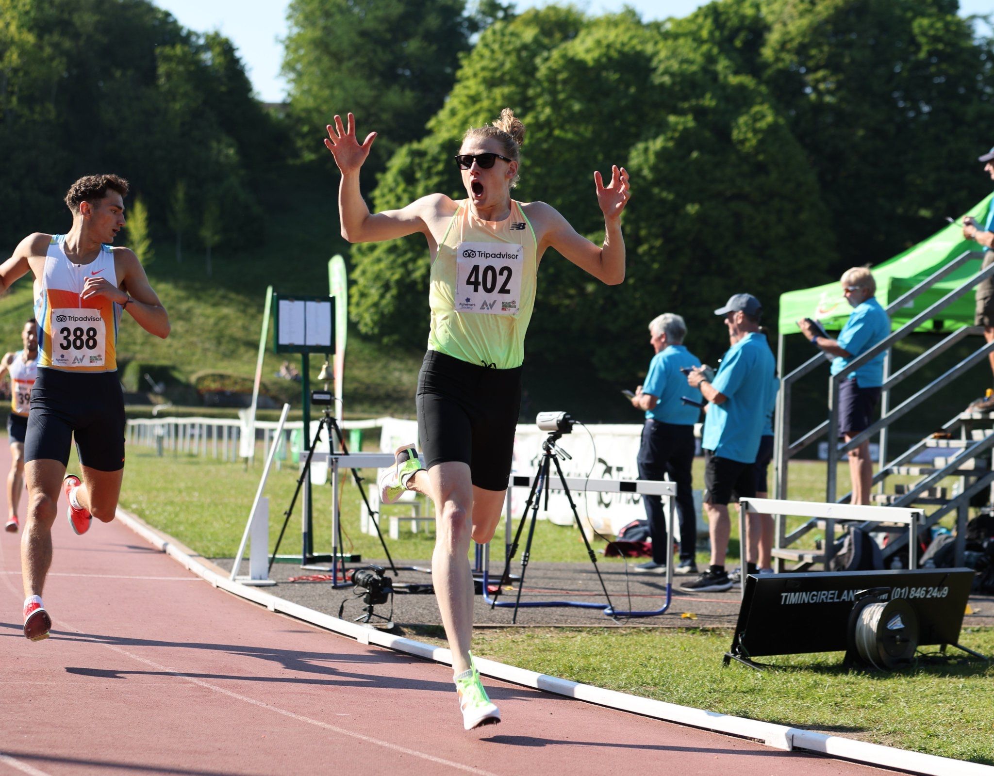 Justin Davies, winner of the Men’s 800m