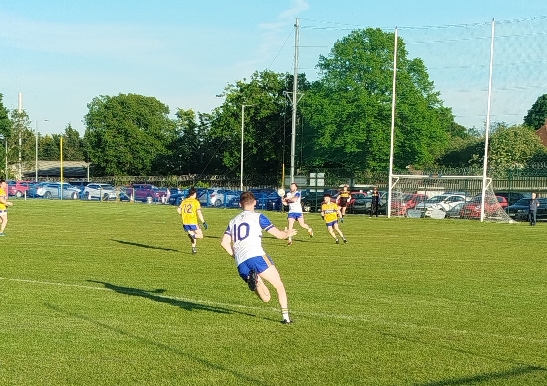 Anton Taylor gets out in front of his marker to gain possession on Wednesday 
