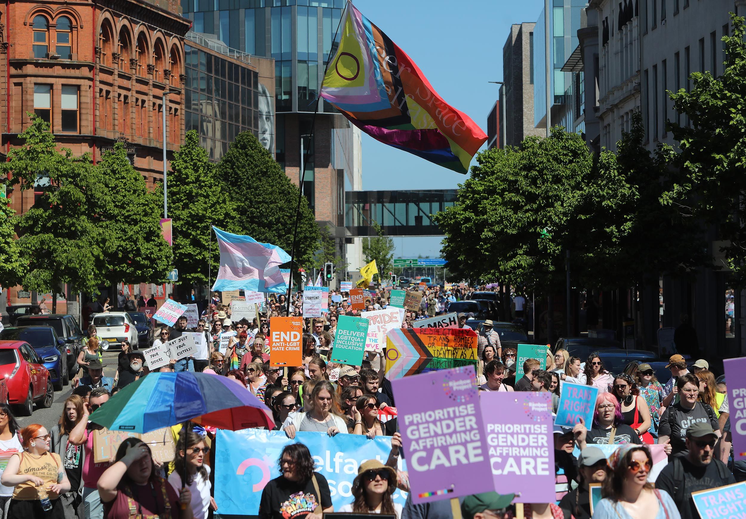 GALLERY: Rally in Belfast in support of trans rights