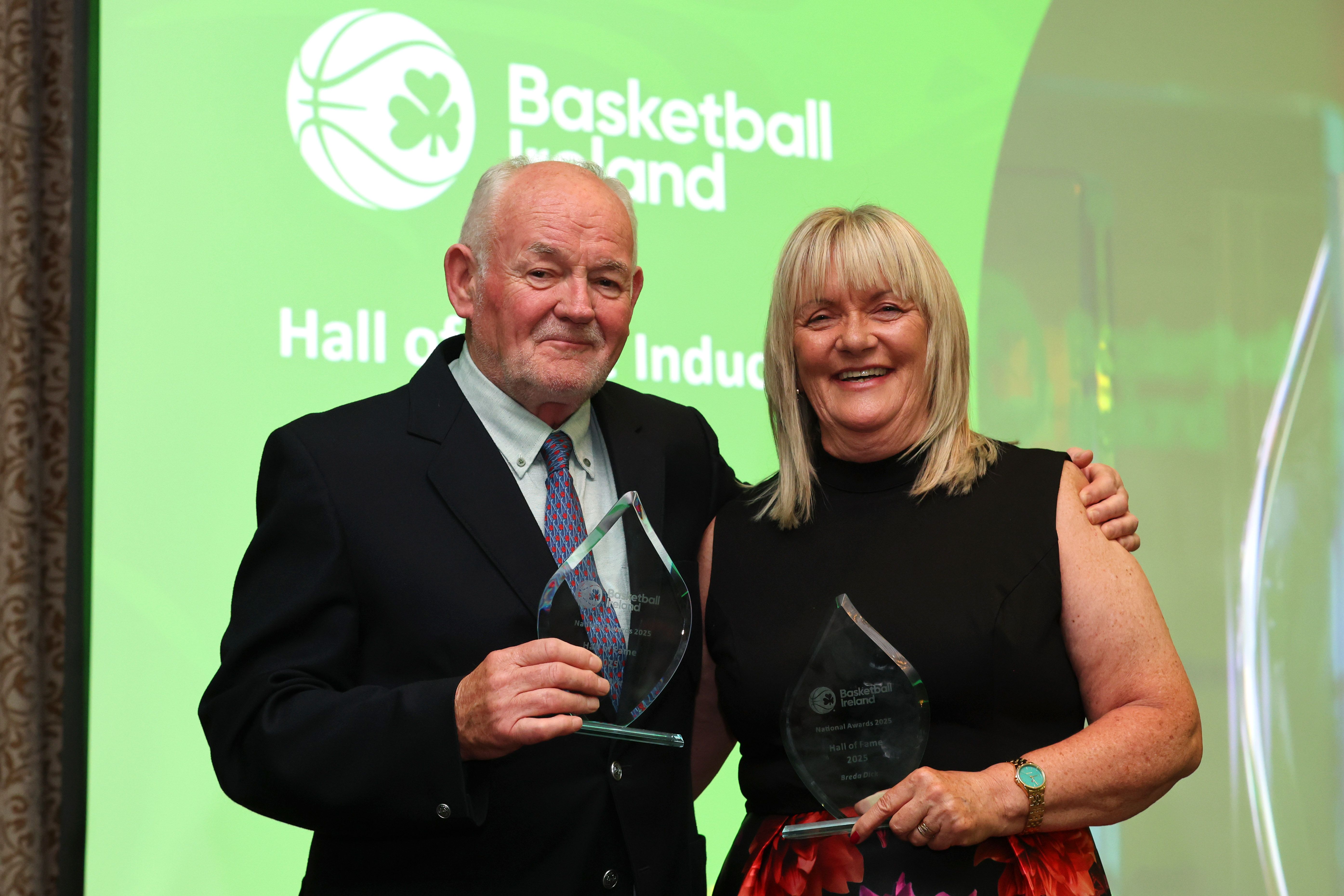 Enda Byrt and Breda Dick following their induction 