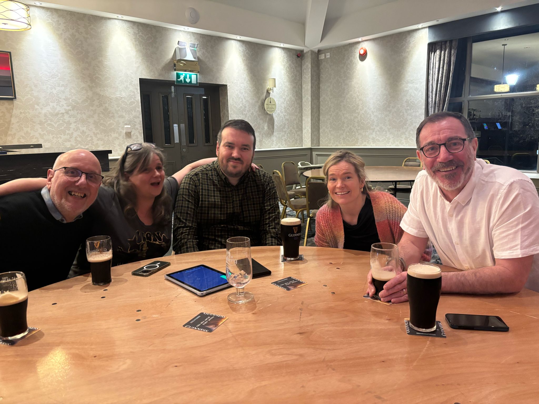 GIVING A VOICE TO GAZA: Some of the teachers who attended the fundraiser at the Roddies