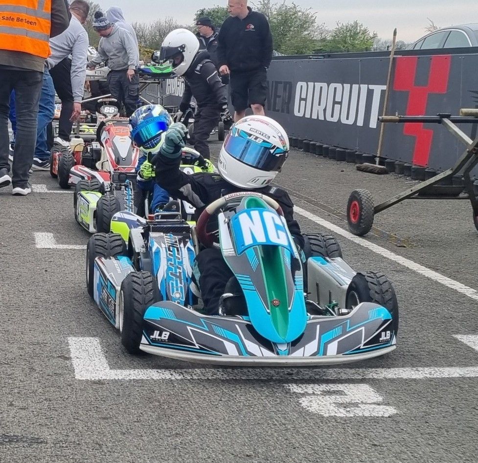 Jude on the starting grid