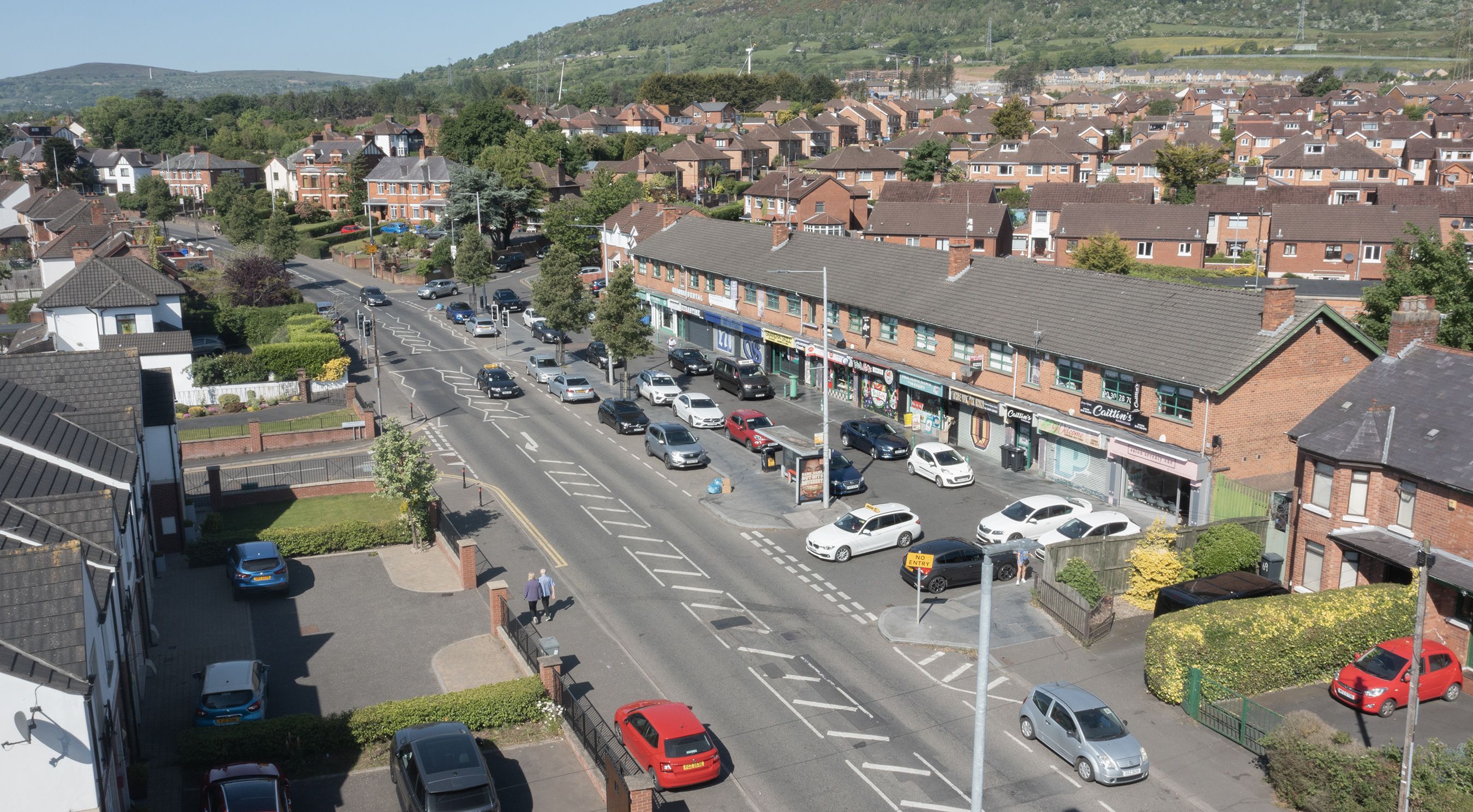 INVESTIGATION: The attack on Monday morning took place on the Glen Road near Gransha Shops
