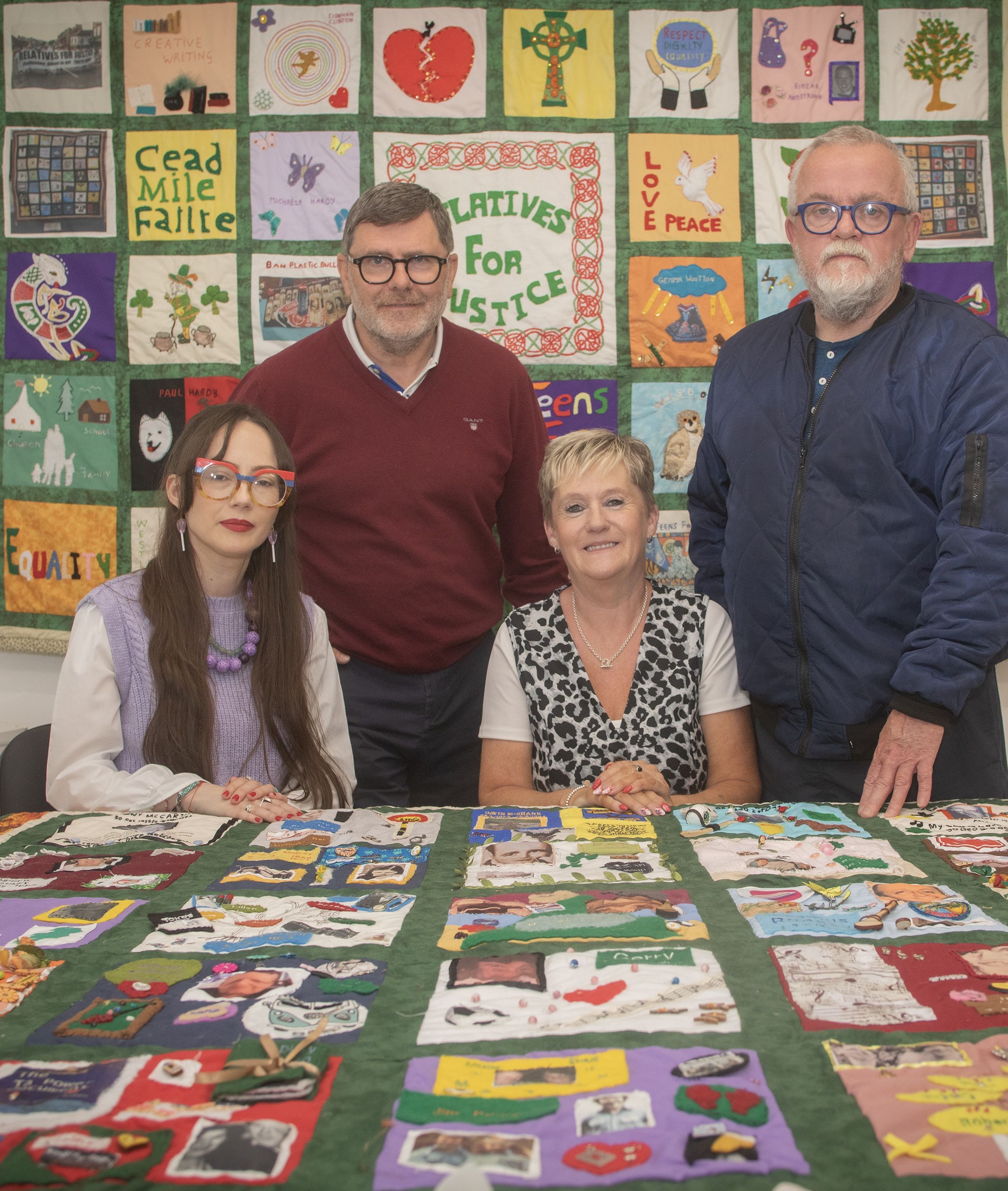 ACT OF REMEMBERING: Mary Kate Quinn, Mark Thompson, Caroline Rodgers and Jude Whyte