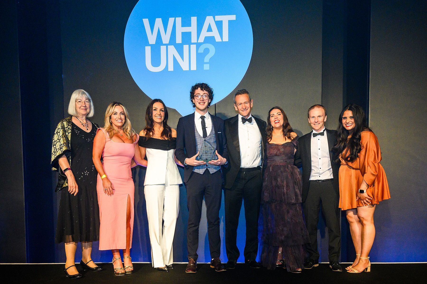RECOGNITION: The QUB representatives at the What Uni? Student Choice Awards in London