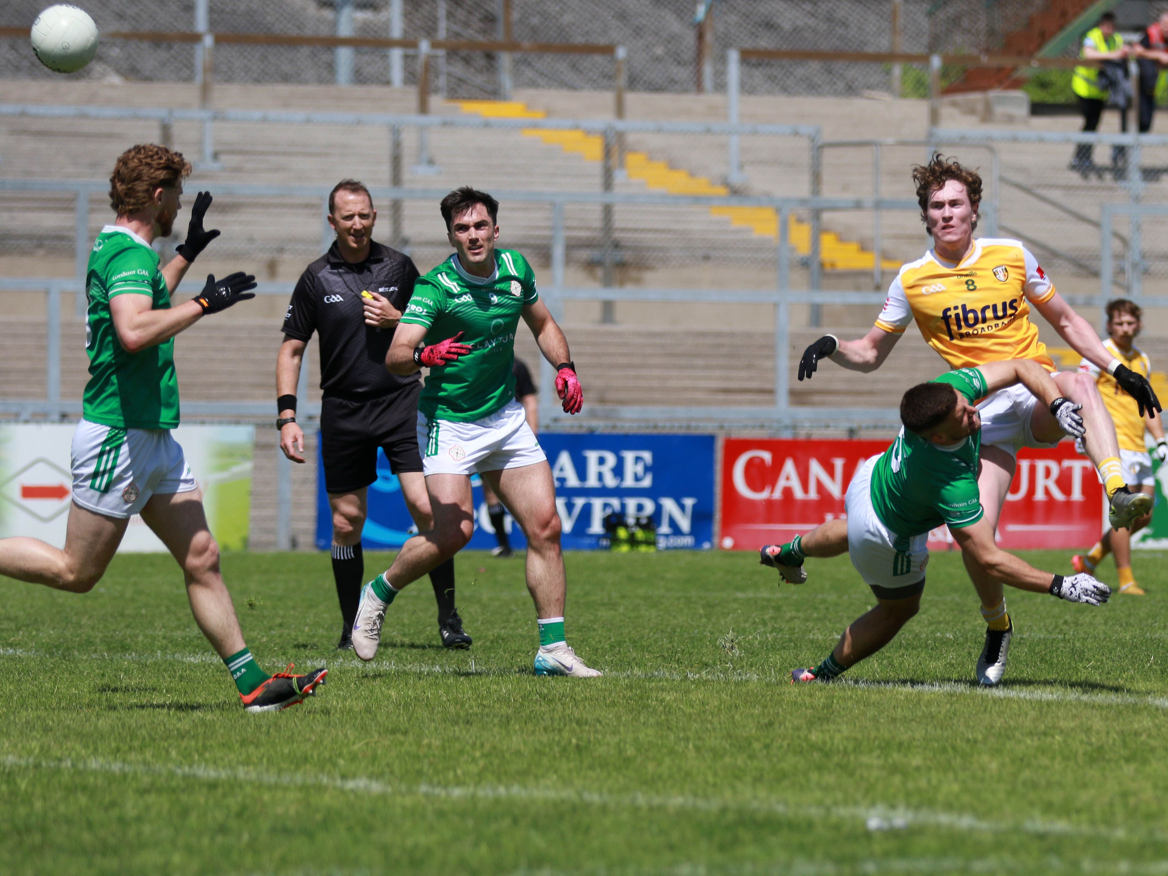 Conor Hand tries a shot on Sunday 