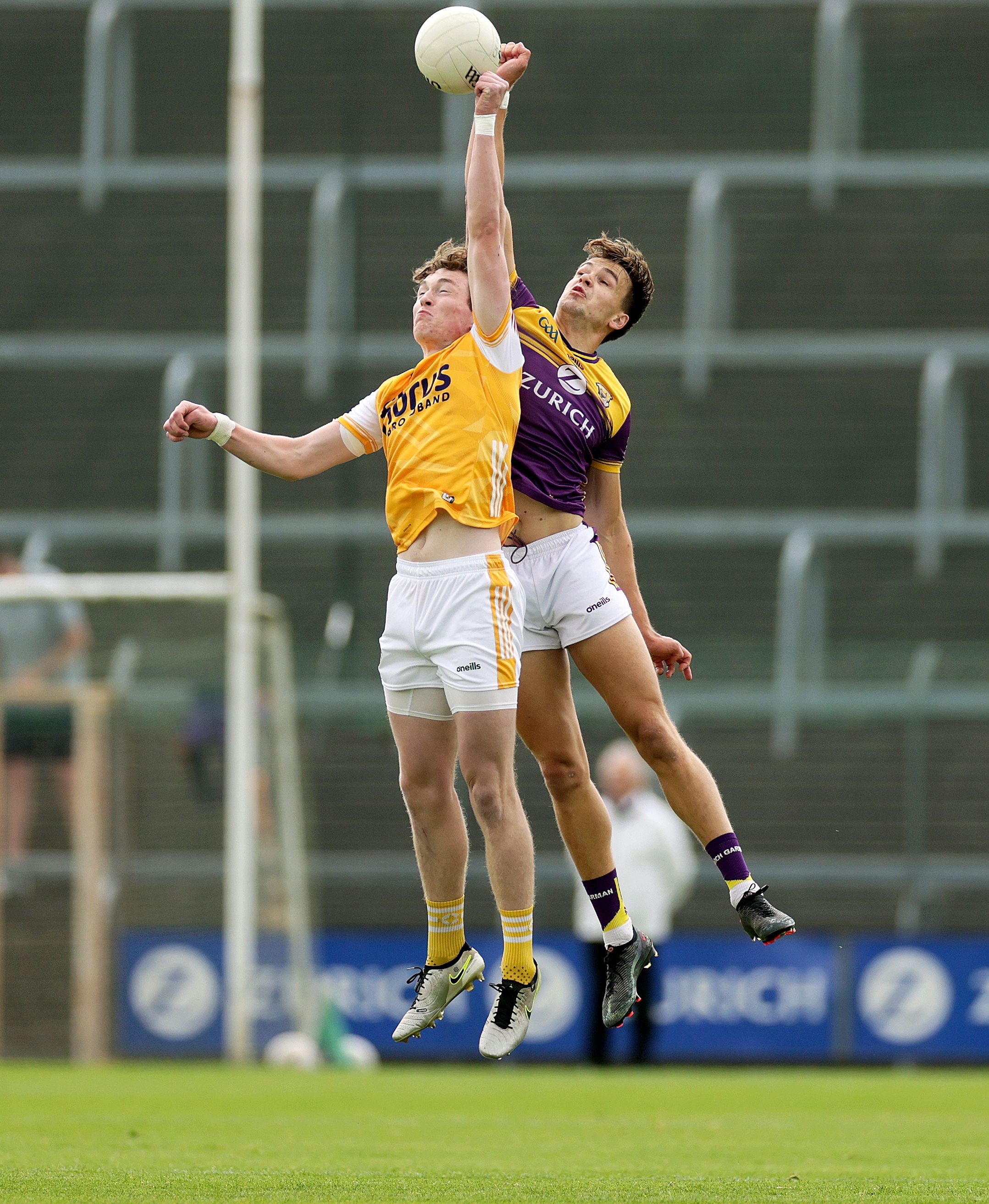 ALL IN HAND: Conor Hand leads the Antrim fightback against Wexford 