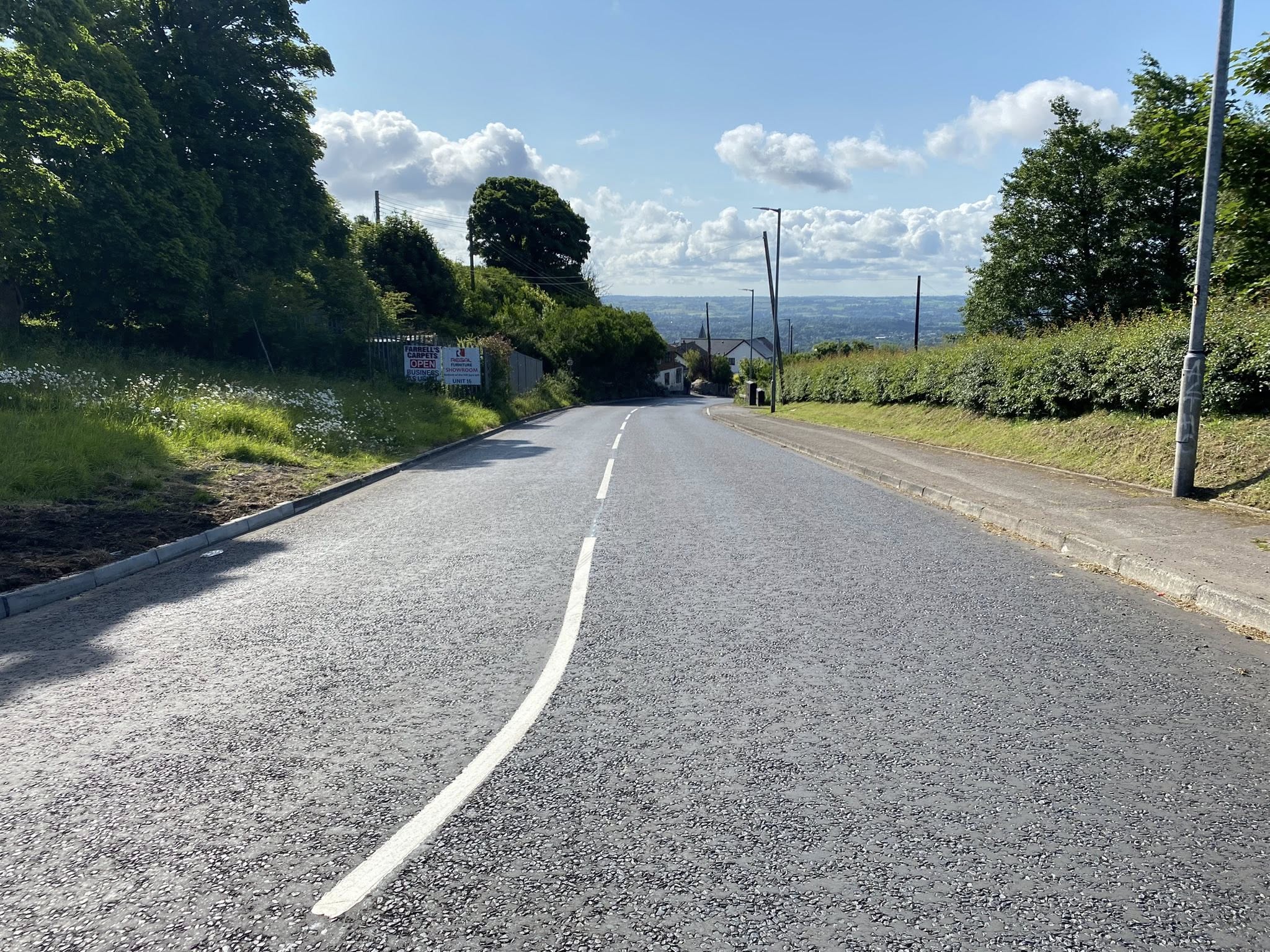 RESURAFCING COMPLETE: Hannahstown Hill