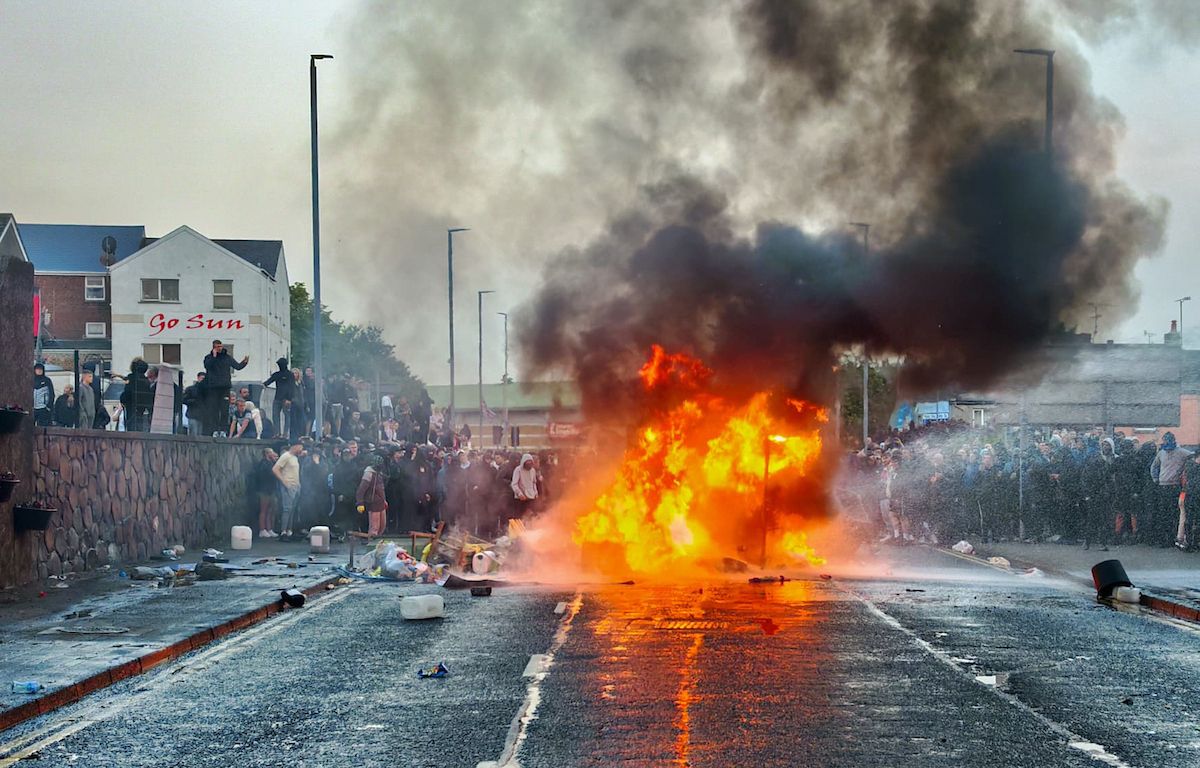 DISORDER: Racist riots took place over three days this week and spread to other part of the north