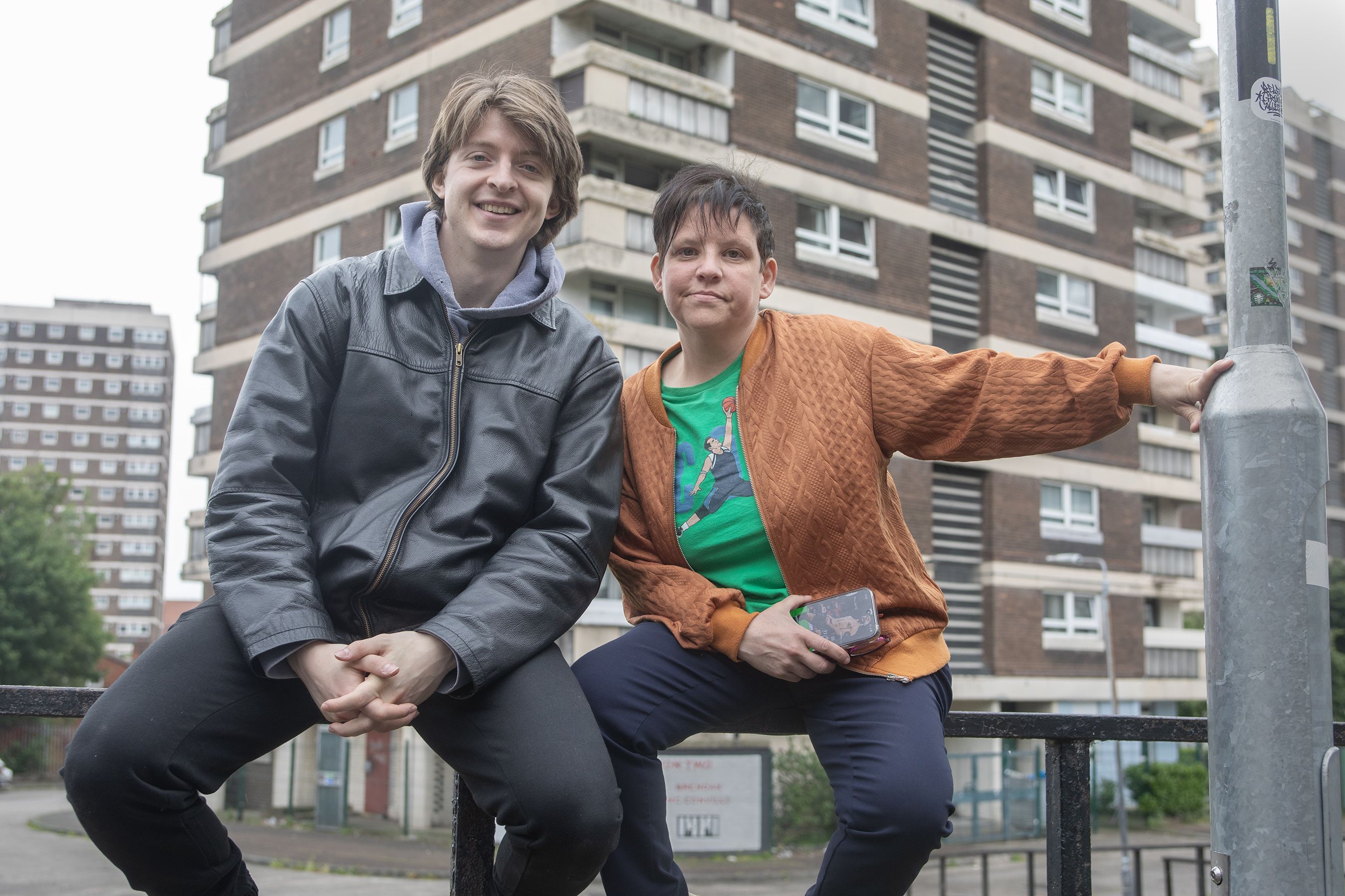 NEW PLAY: Actor Kealan McAllister and Director Michelle McGuinness in the New Lodge