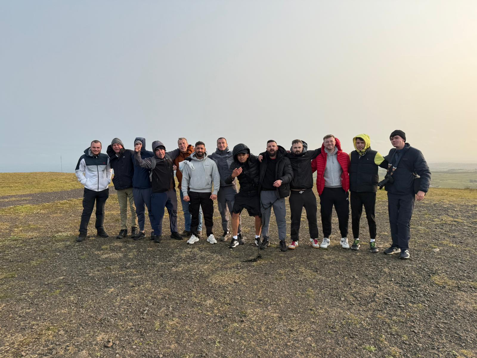 WALK AND TALK: The Divis Mountain Men group on Divis