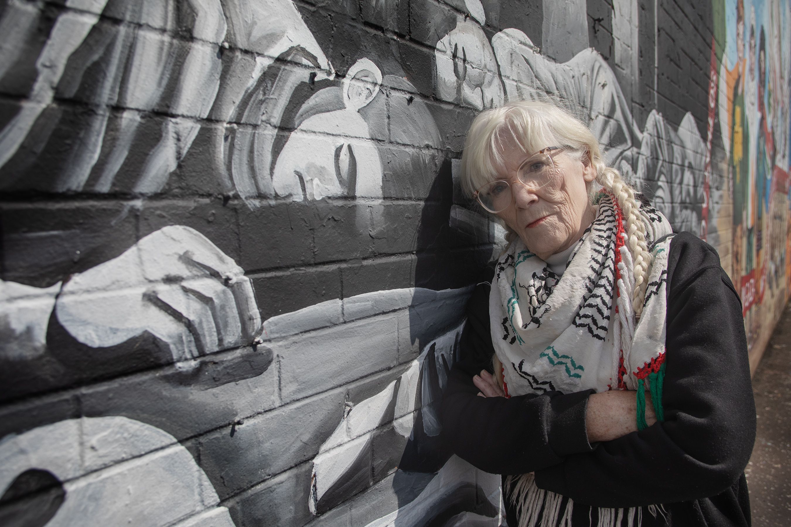 SOLIDARITY: West Belfast woman Marie McNally is taking part in the march to Gaza