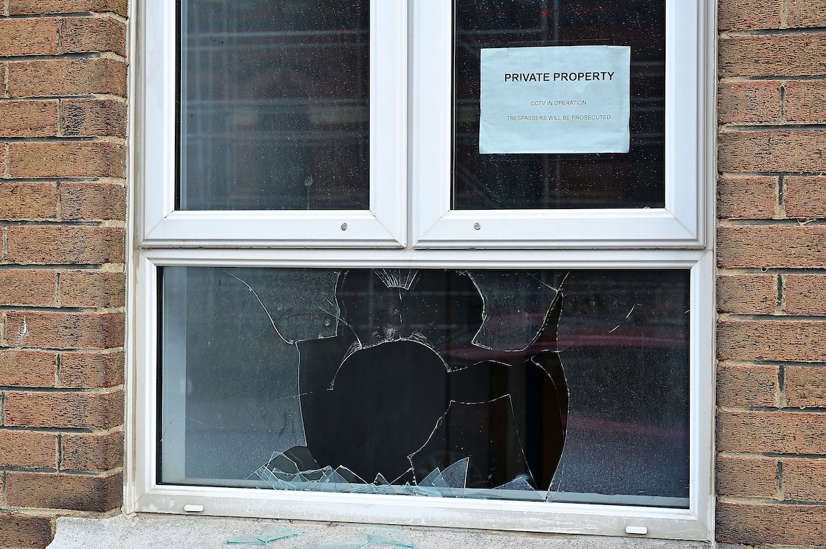ATTACK: A viable explosive device was thrown through the window of the Belfast Islamic Centre on Friday night