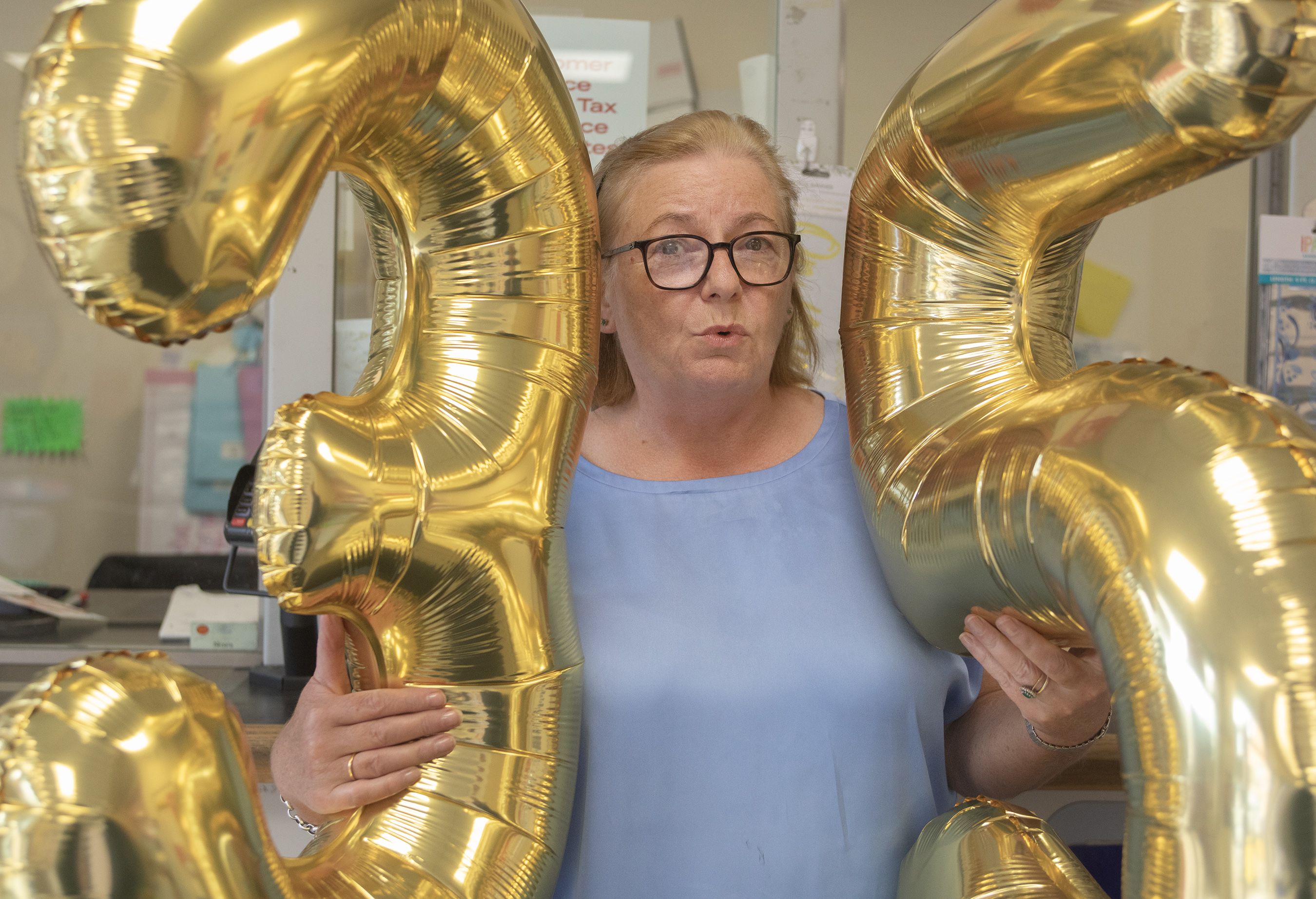 35 YEARS SERVICE: Christine McAloone celebrated her her service to the community this week