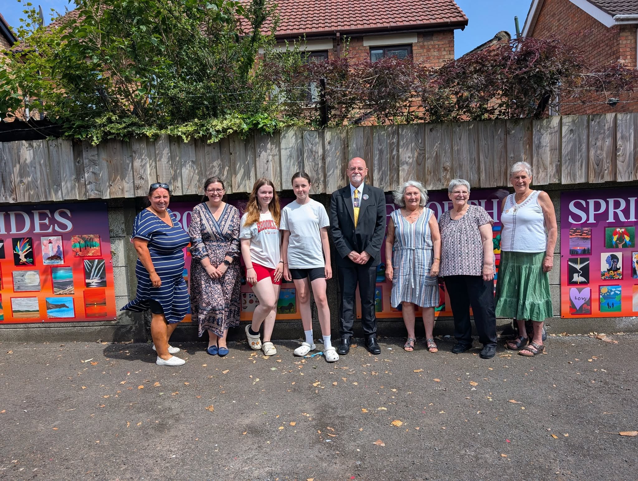 LAUNCH: The new mural at Forthspring Inter Community Group