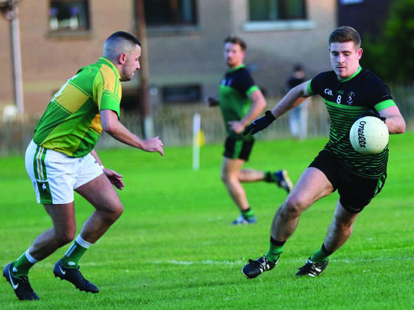 TITLE PARTY: Sarsfield\'s welcome St Pat\'s Lisburn to the Bearpit