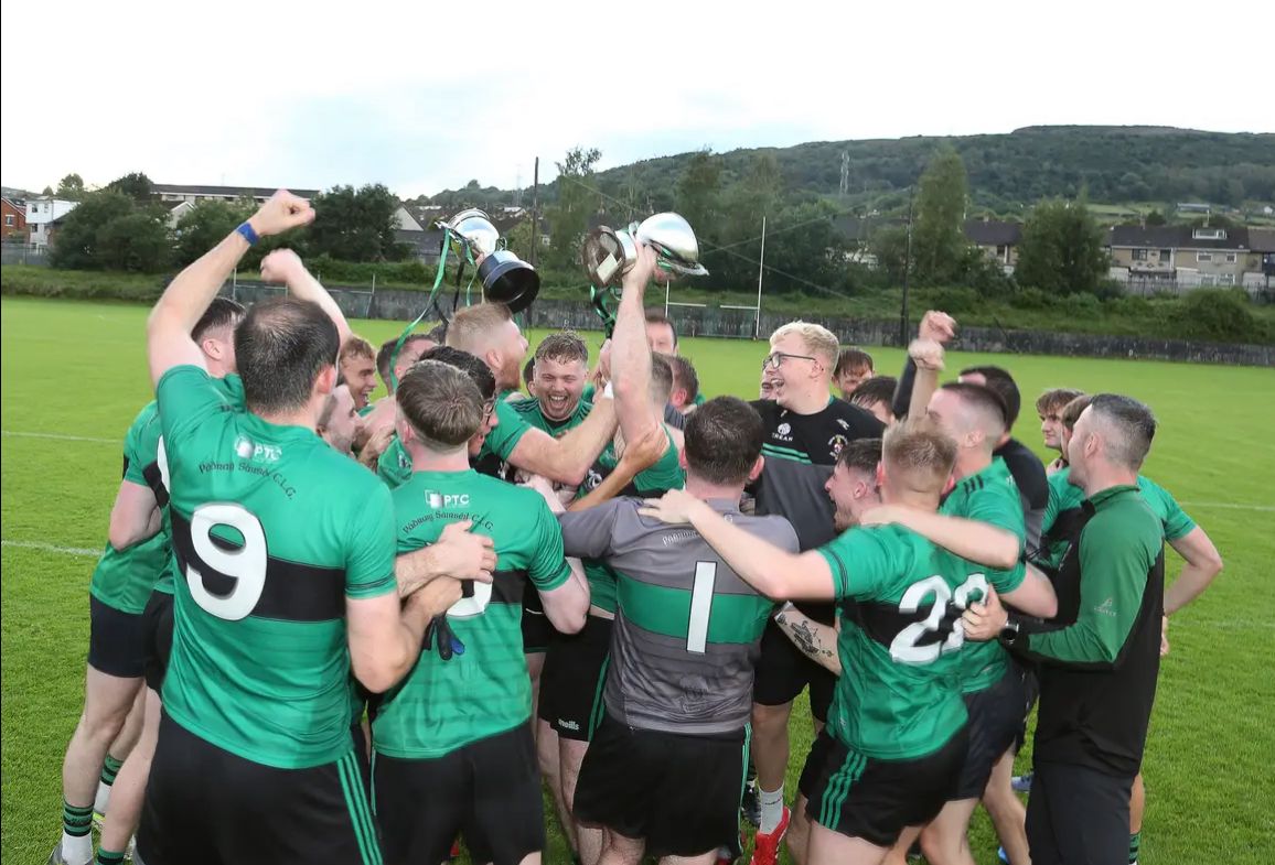 BACK ON TOP: The Division Two winners are back to the top table in Antrim\'s Football