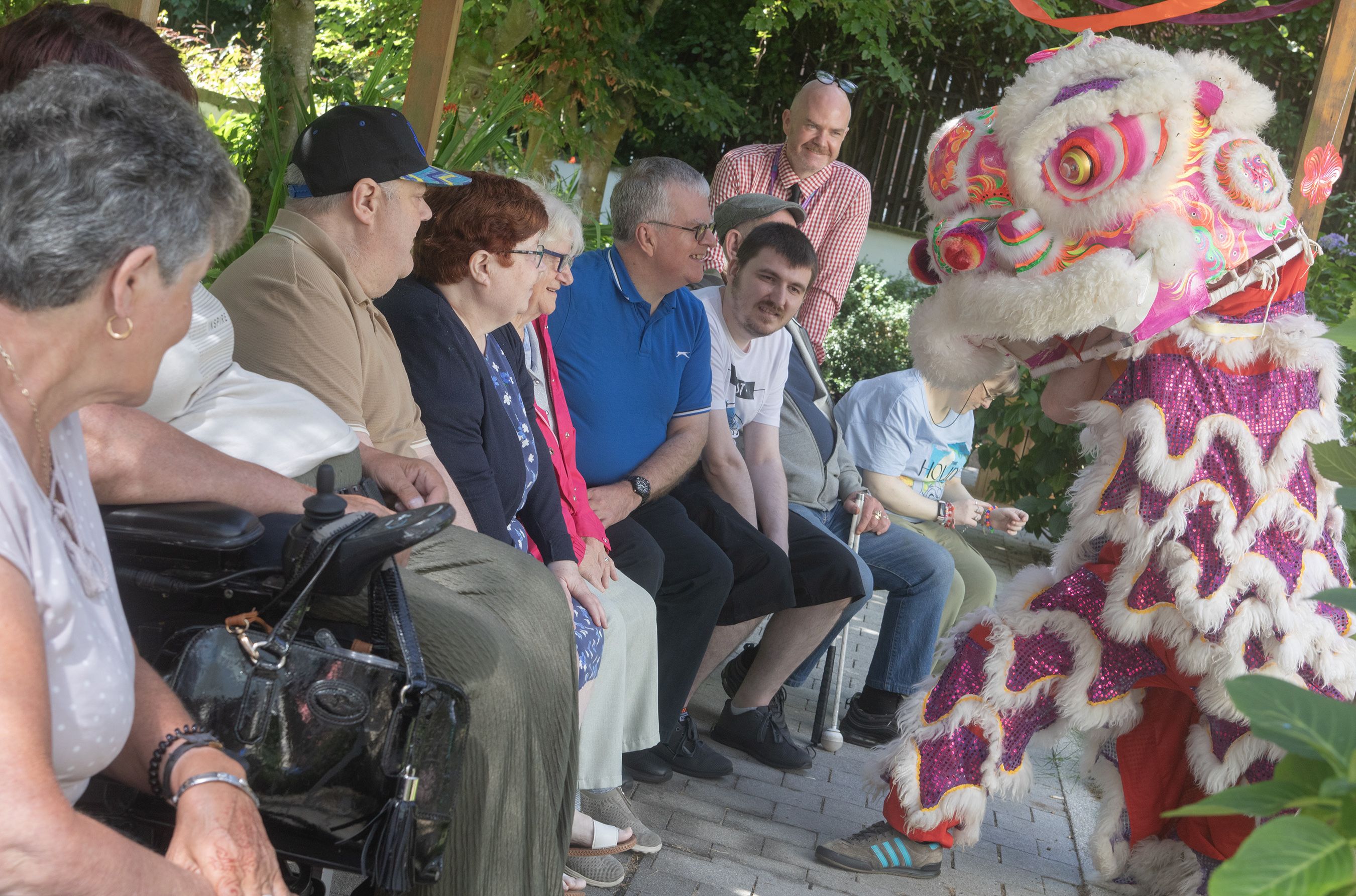 DIVERSITY CELEBRATIONS: The Chinese Lion event at Beech Hall Day Centre proved a big hit with staff and service users