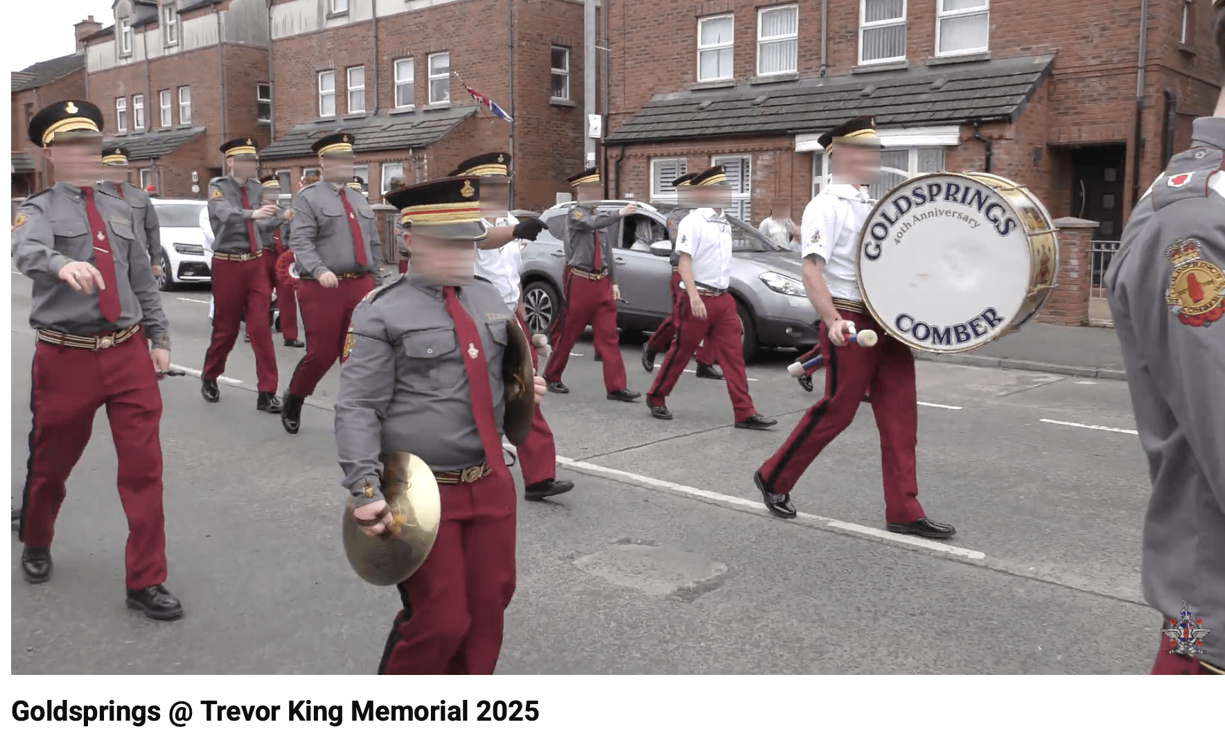 ON THE MARCH: Goldsprings True Defenders Flute Band at the Trevor King Memorial Parade on the Shankill