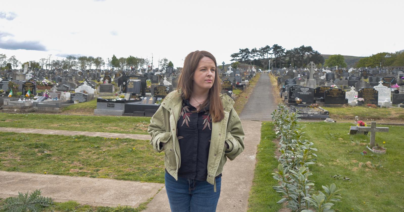 CONCERNS: Alliance MLA Nuala McAllister in Milltown Cemetery
