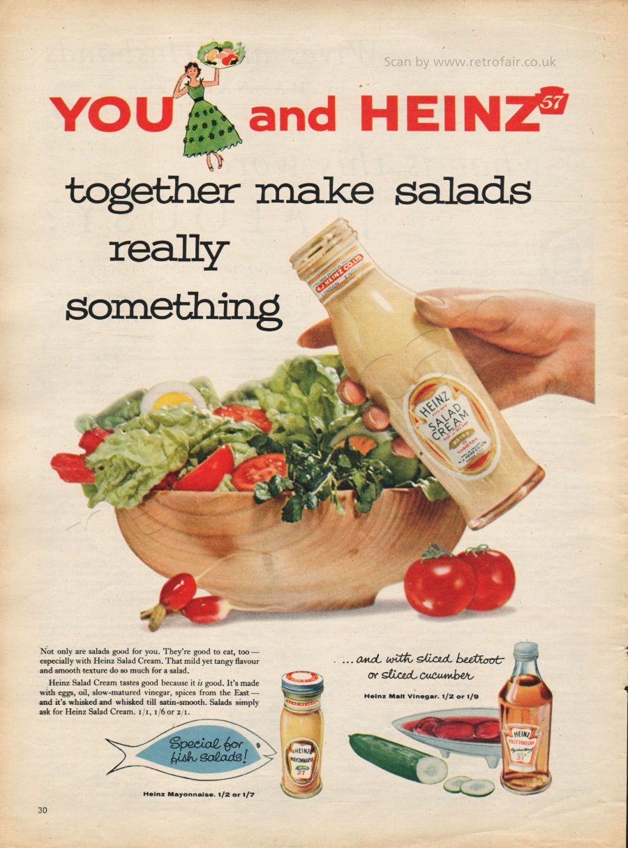 THE WAY WE WERE: Mayo has taken over, but back in the day salad cream was the condiment of choice