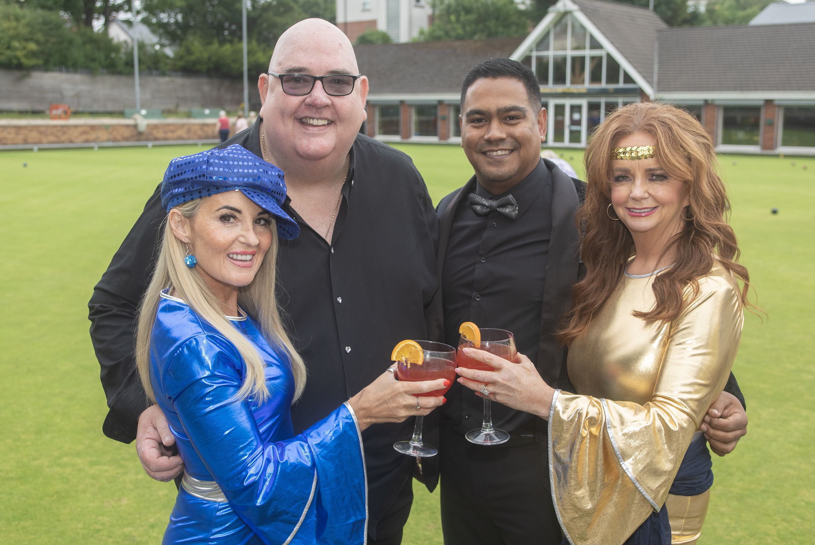 MUSIC WEEKEND: Liza Trainor and Maggie Toal (Sisters of Abba) with James Peake and Darryl Hendricks (Motown Sensations) at Falls Bowling Club