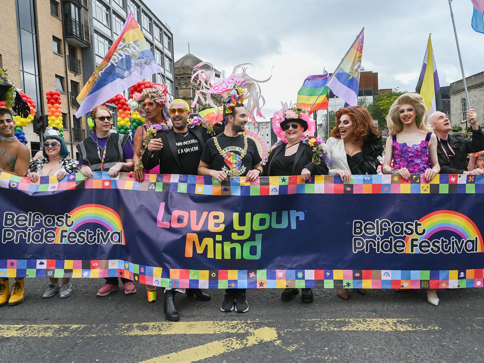 ANNUAL EVENT: Last year\'s Belfast Pride parade where Micky Murray attended as Lord Mayor