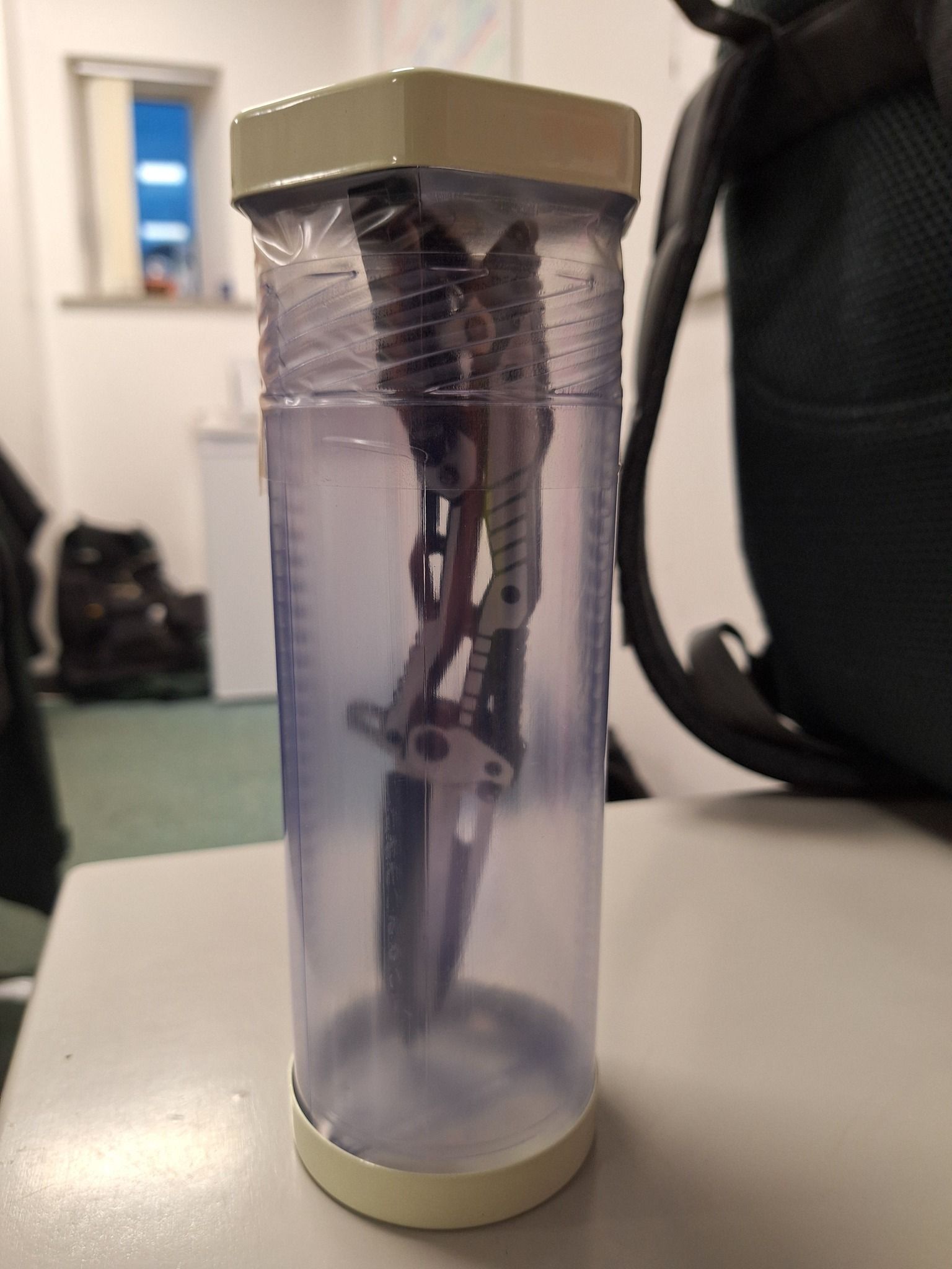 DANGEROUS: The flick knife seized by police on board a Glider service on Friday