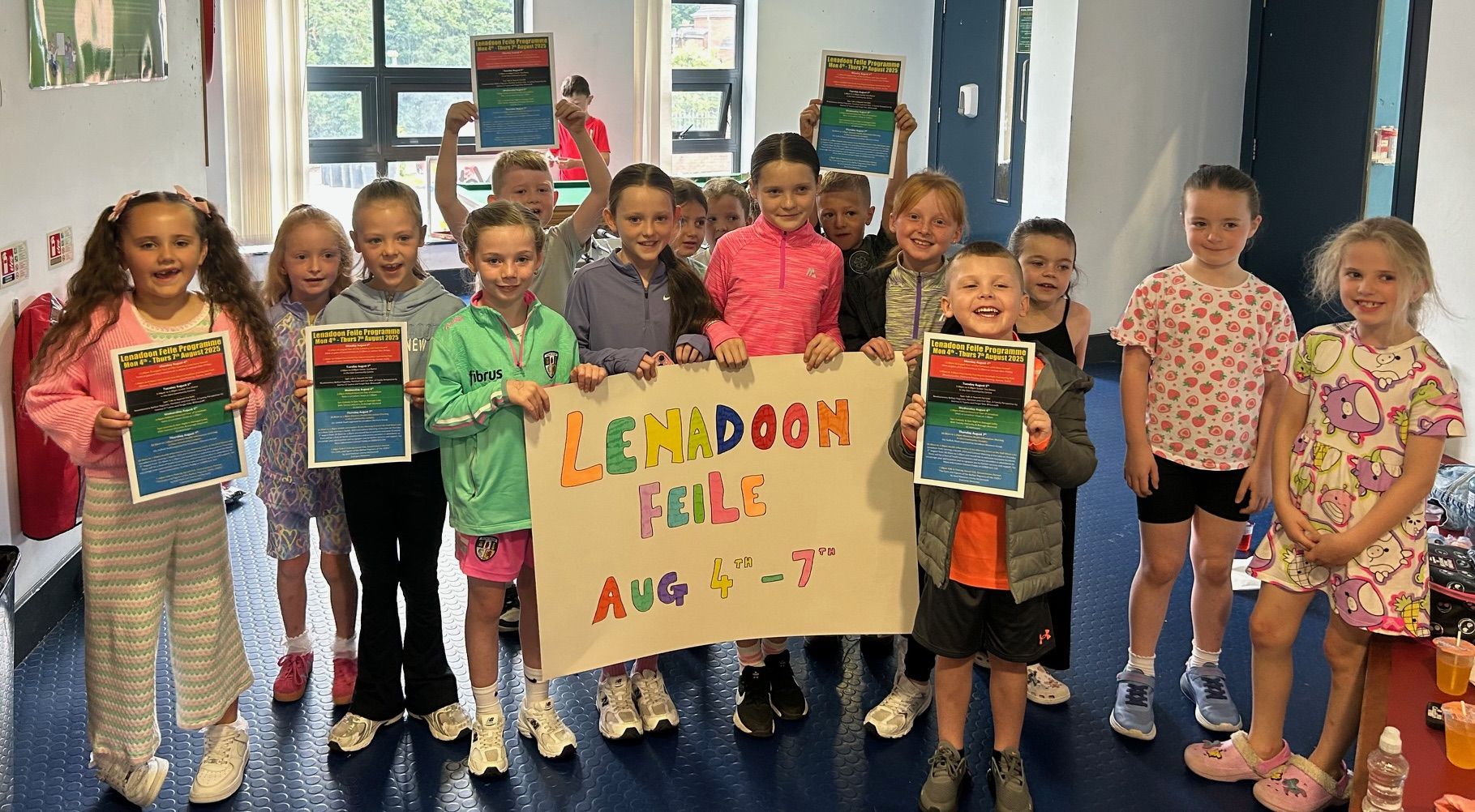 FOUR DAY FESTIVAL: Children from Glen Community Complex in Lenadoon getting ready for Lenadoon Féile