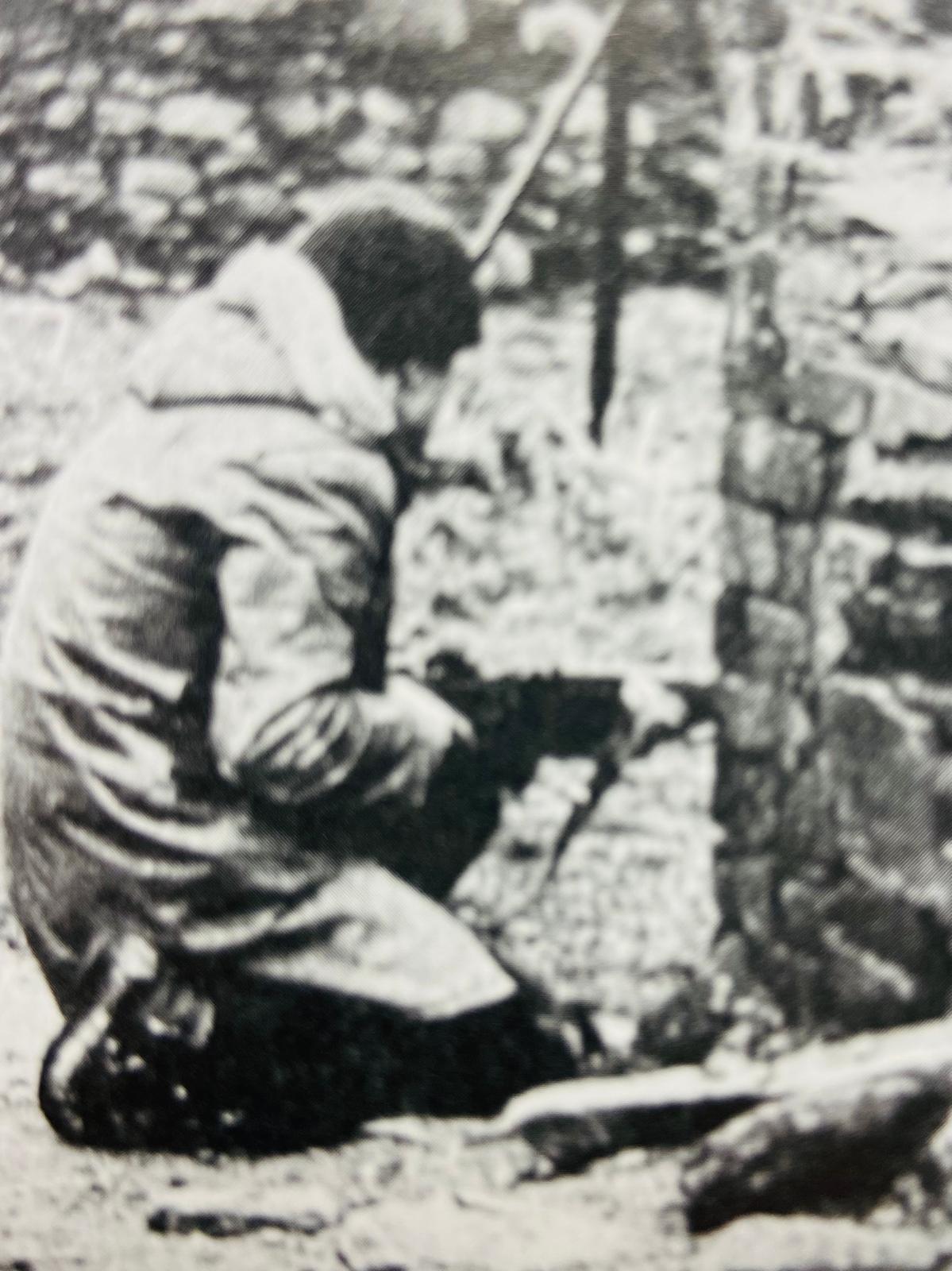 UNEARTHED: Martin McGuinness preparing for an attack on British troops in 1971