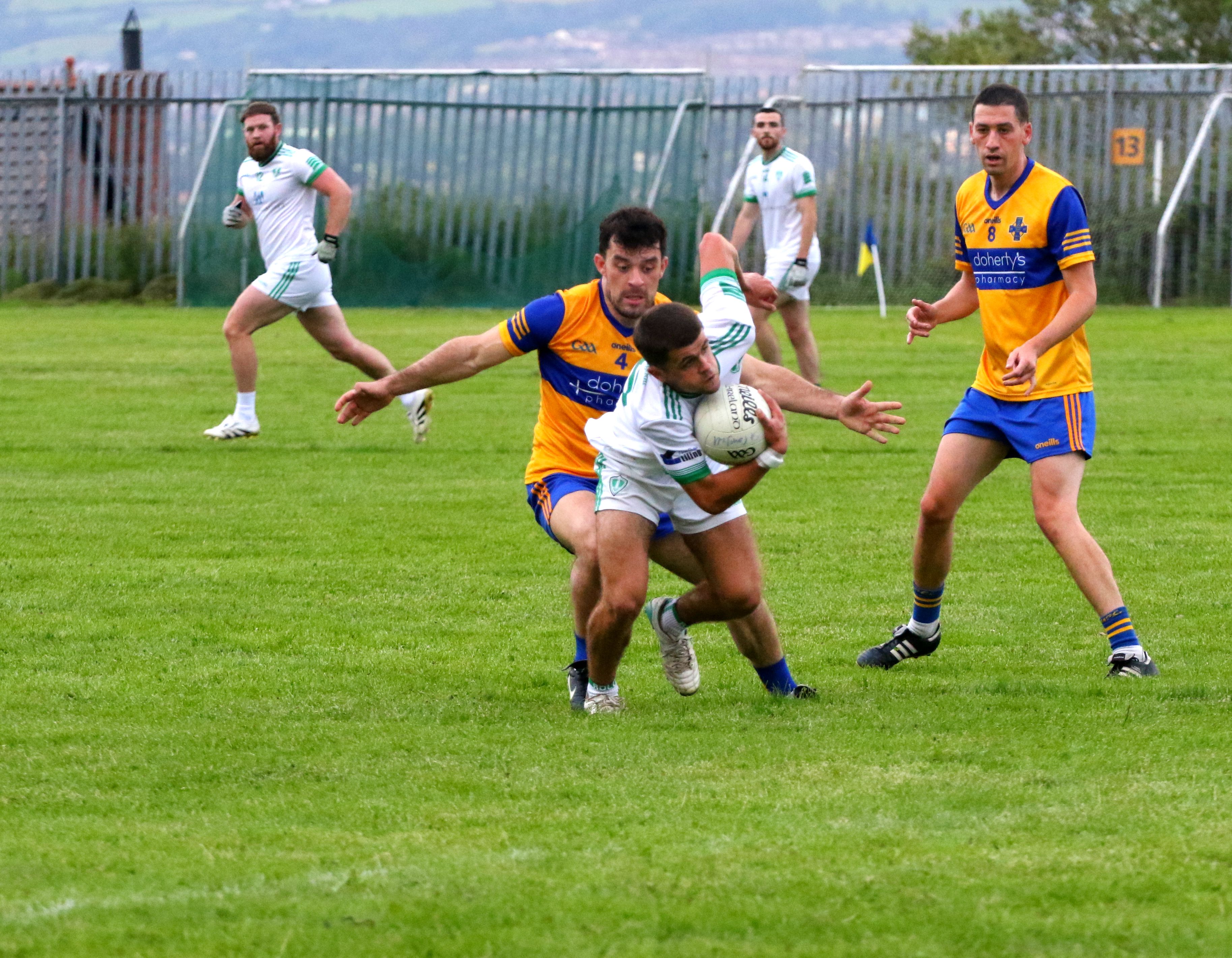 HONOUR\'S EVEN: St Teresa\'s and St Comgall\'s played out a draw in their championship opener
