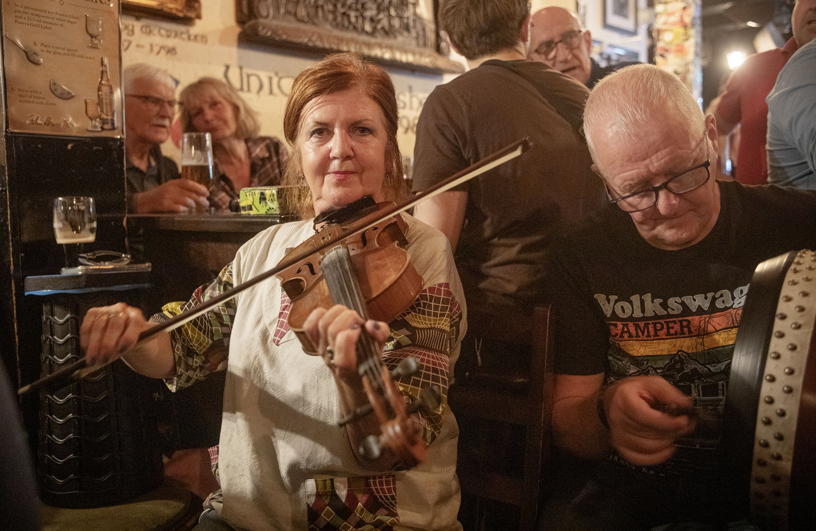 GREAT ATMOSPHERE: The session was in full swing on yesterday and there is more to come throughout Belfast this weekend