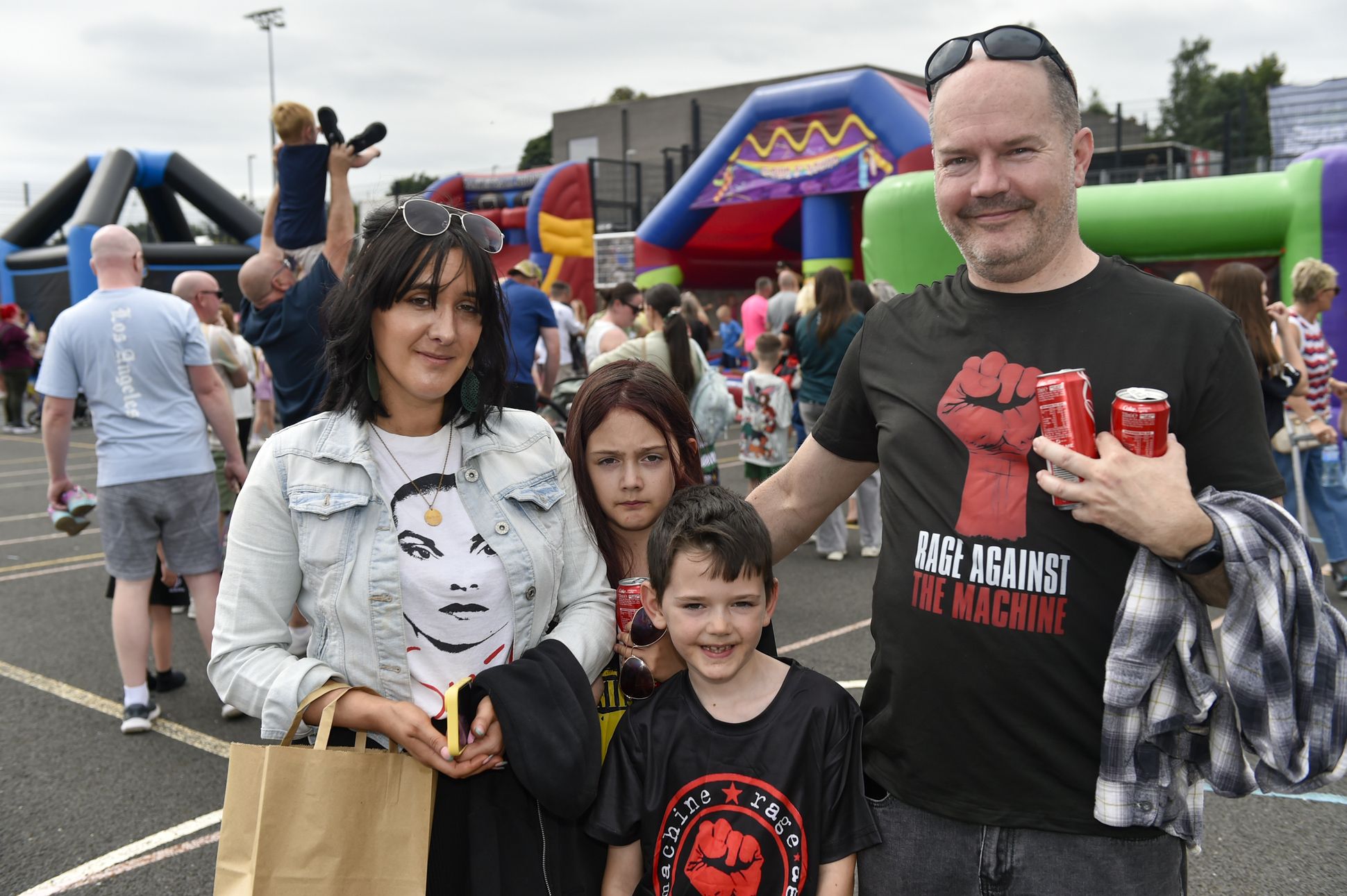 Margaret, Seren, Seth and John at Party in the Park