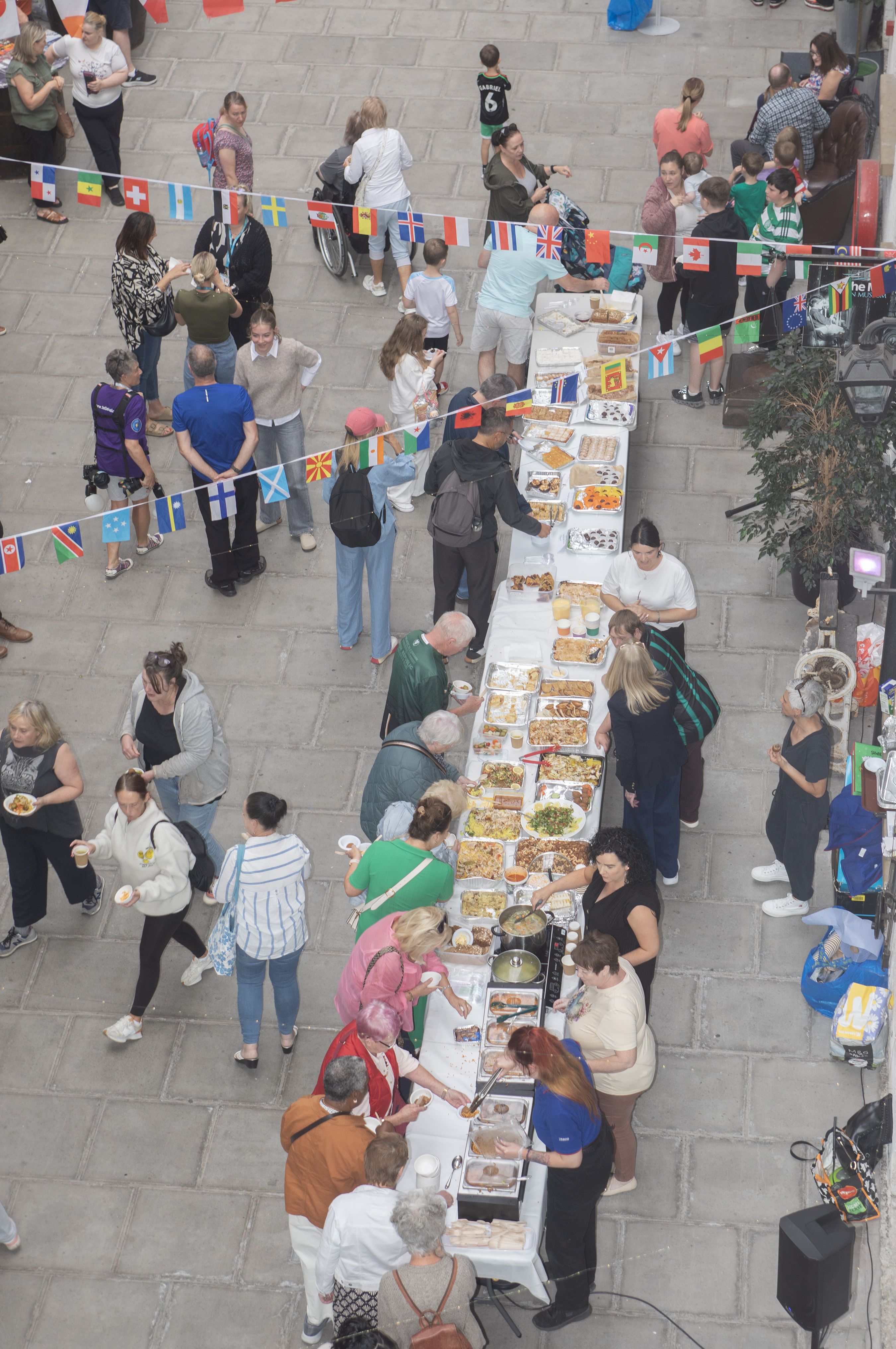 INTERNATIONAL DAY: Conway Mill on Wednesday afternoon was buzzing