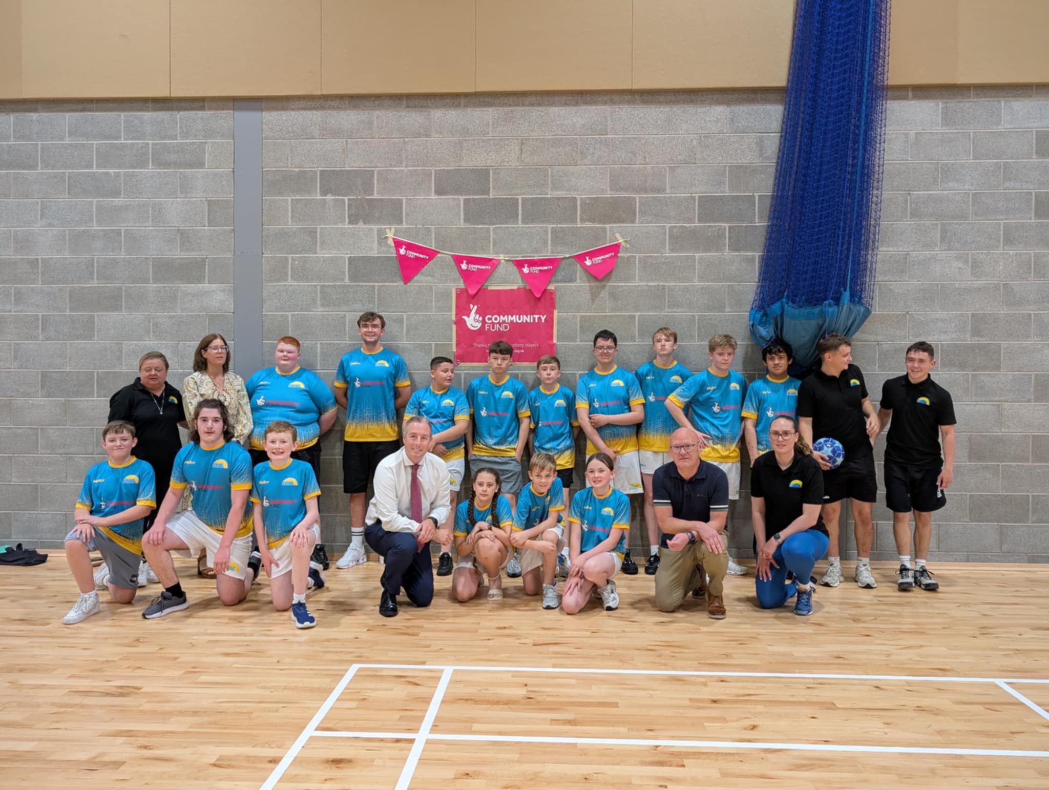 VISIT: Education Minister Paul Givan with Shine Autism Support Group