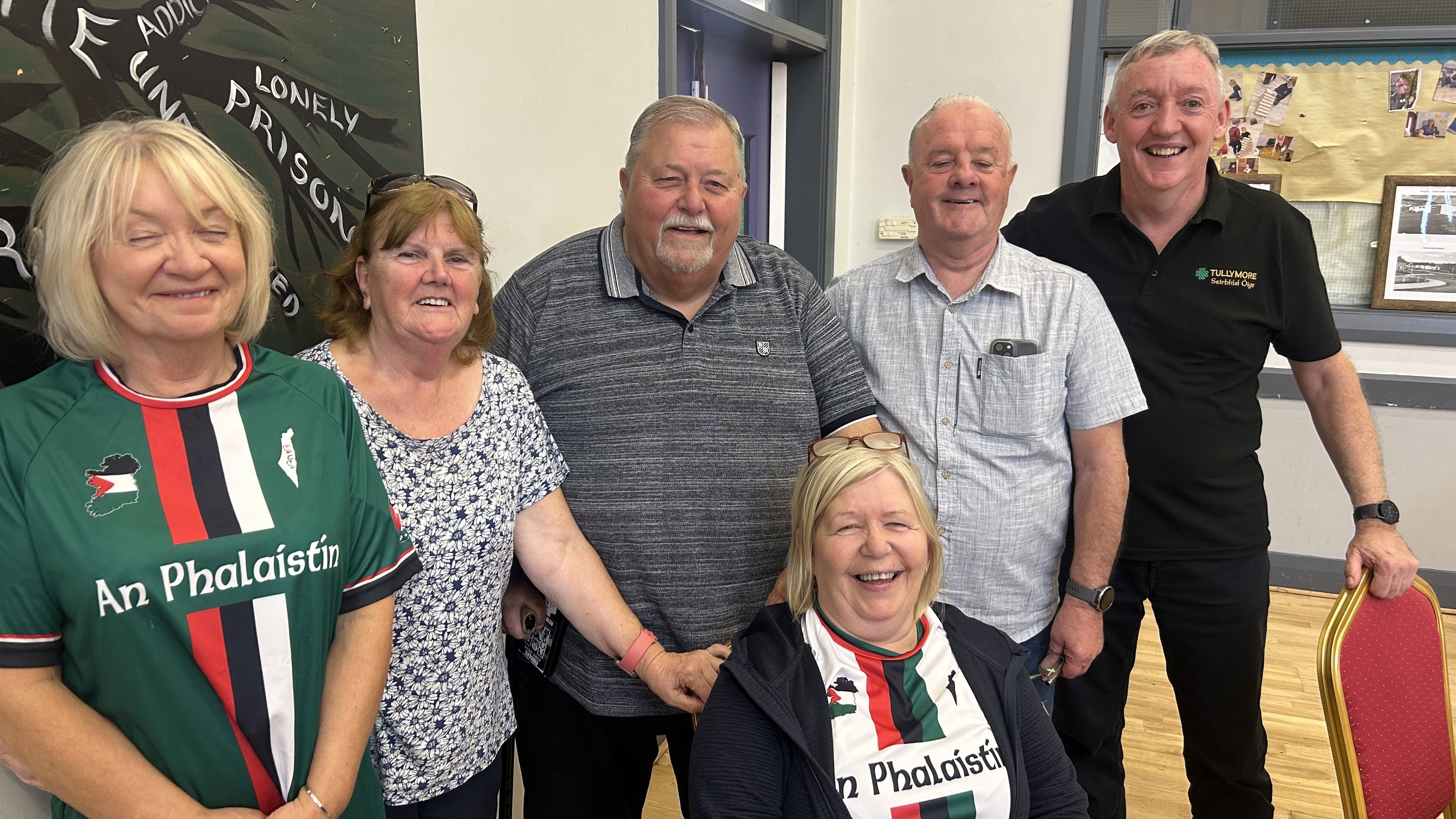 DOWN MEMORY LANE: Pauline and Marie Coogan, Maureen McDonald, Barney Kane, Terry Cousins and Mickey George at the\'Growing Up In Andytown\' discussion