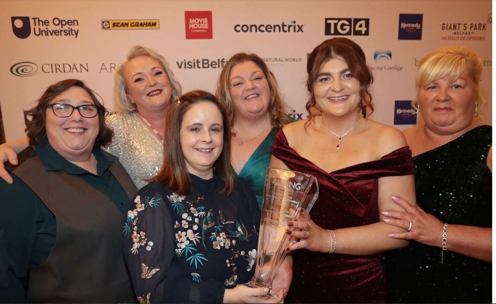 GOING GREEN: Three Sisters Gardening Group with their Aisling Award last year 