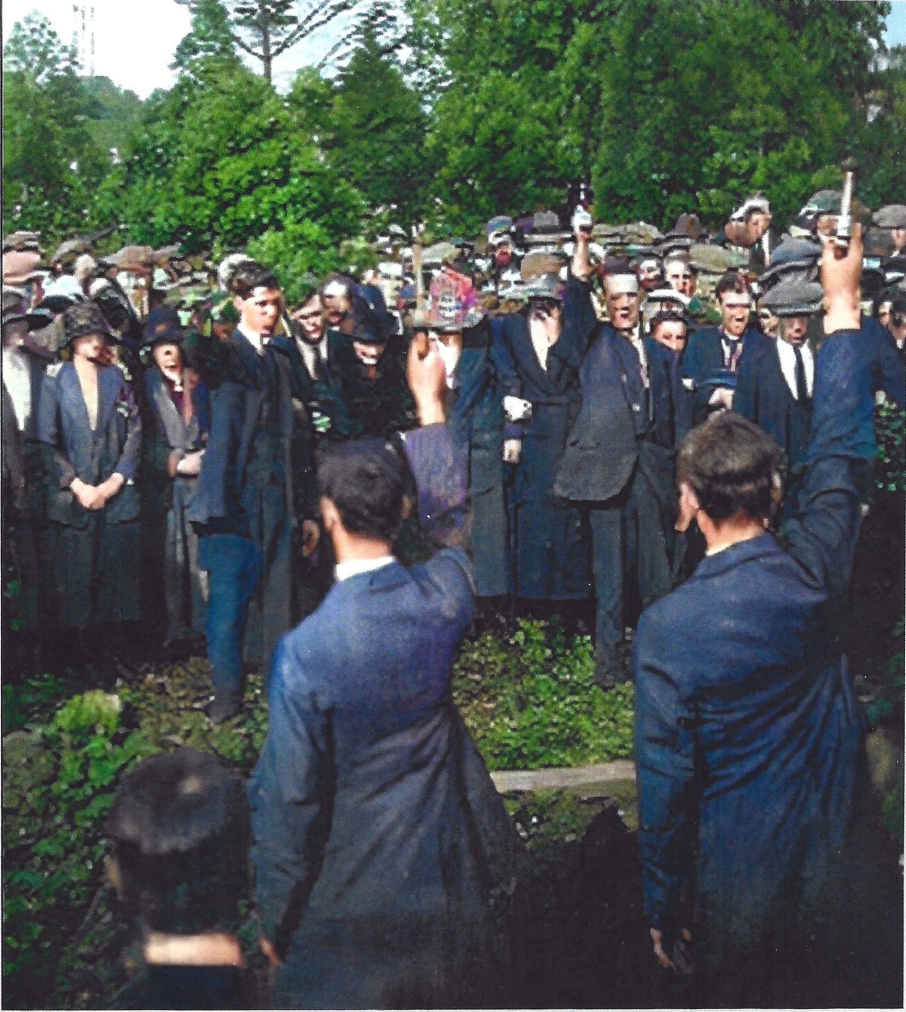 RARE PHOTO: The firing party at the funeral of Murtagh McAstocker