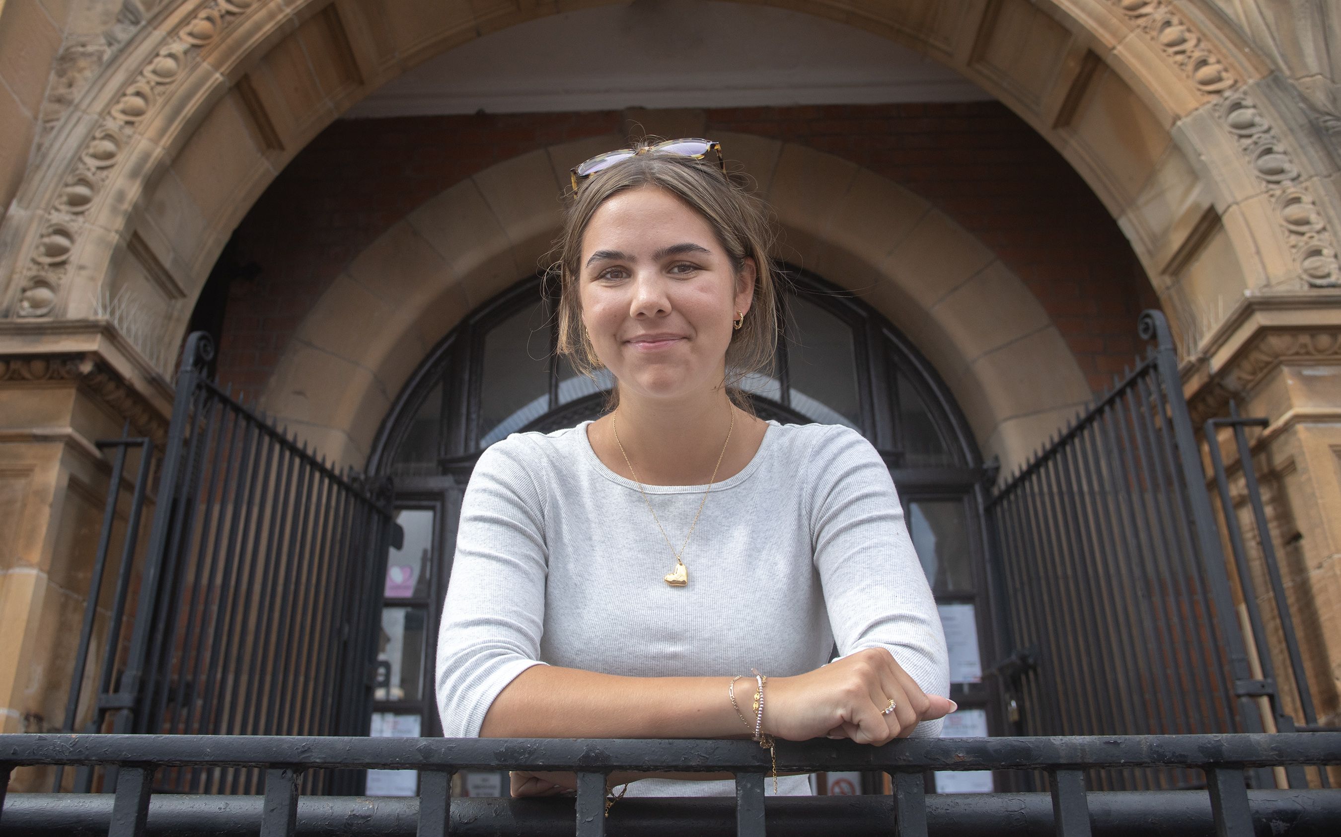 ON THE RISE: Niamh Hatfield has been on work experience with the Andersonstown News and Belfast Media Group this week