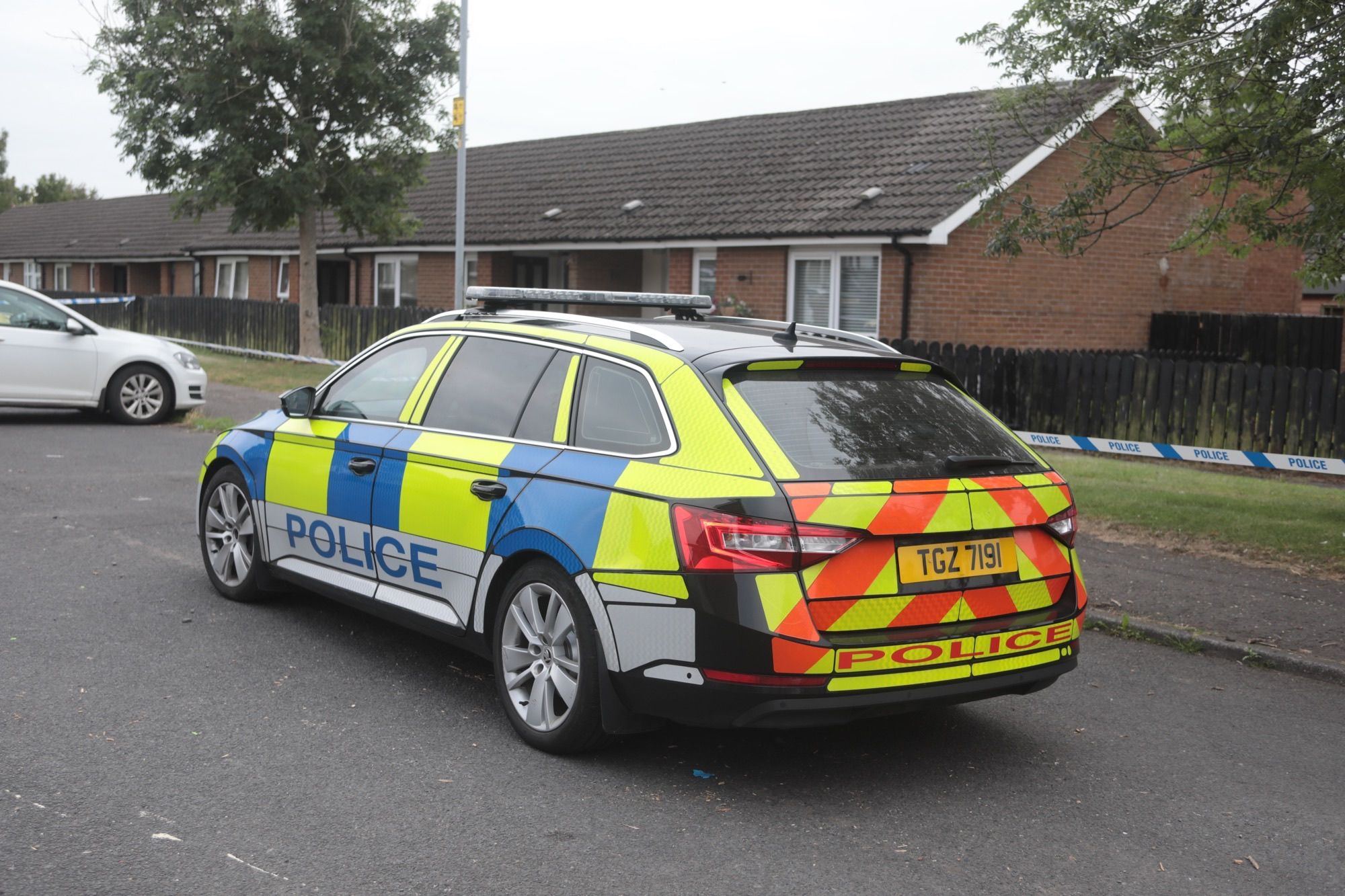 FATAL: Police were at the scene of the murder throughout Friday
