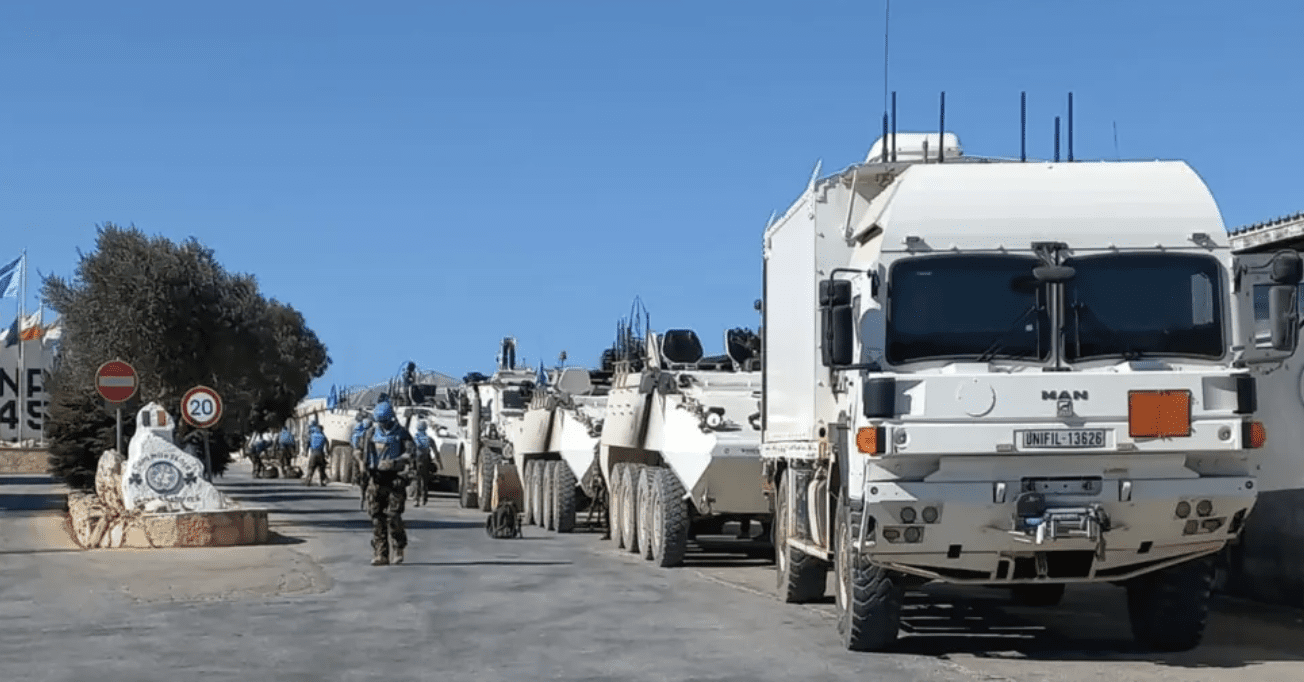 TARGETED: Irish troops in Camp Shamrock, Lebanon, stood firm in the face of Israeli aggression