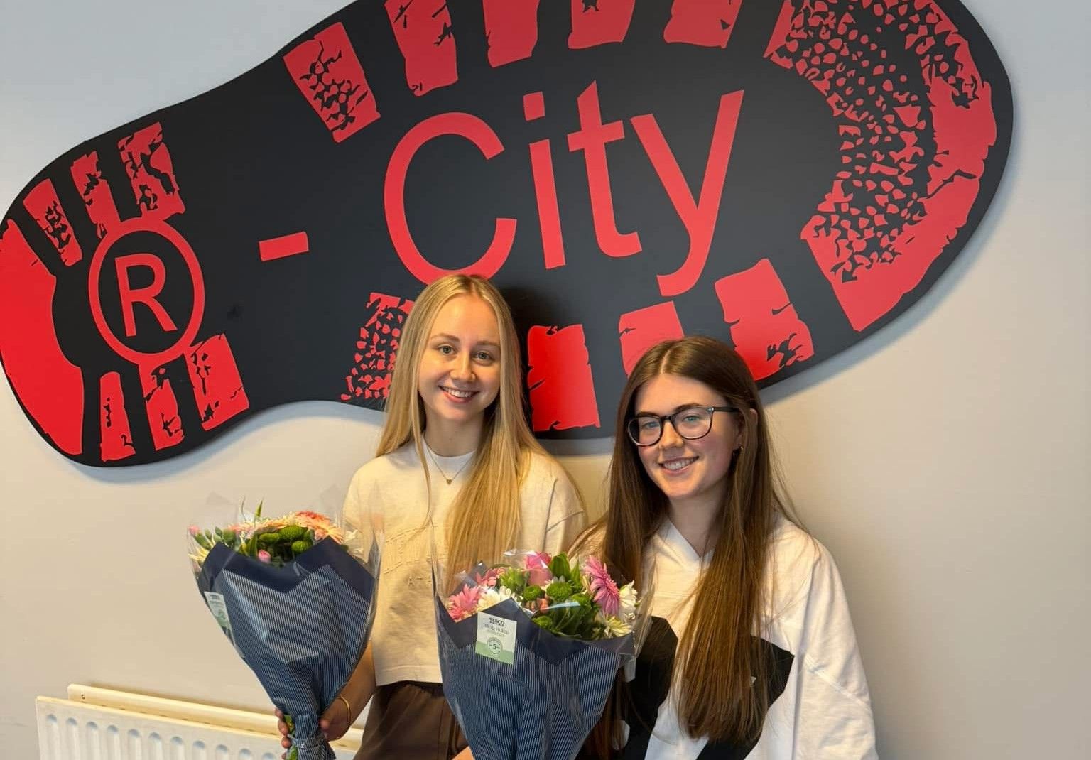 USA BOUND: R-City’s Codie Waite (left) and Alyssa Grainger are off to Ohio as part of the Study USA programme