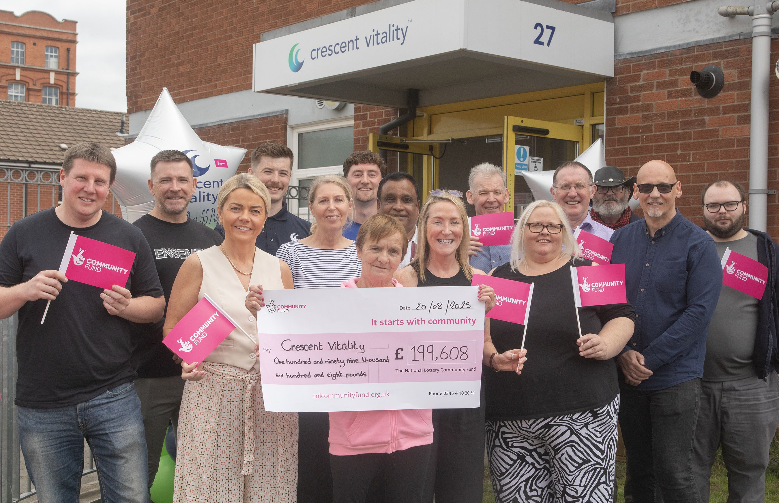 FUNDING BOOST: Crescent Vitality received £199,608 of National Lottery funding to improve social contact and promote wider mental and physical health and well-being for over 55s