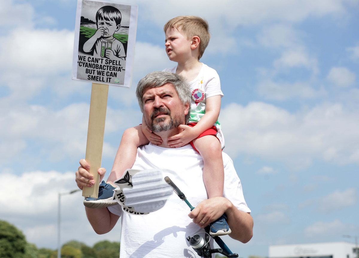 RALLY: The protest at Lough Neagh 