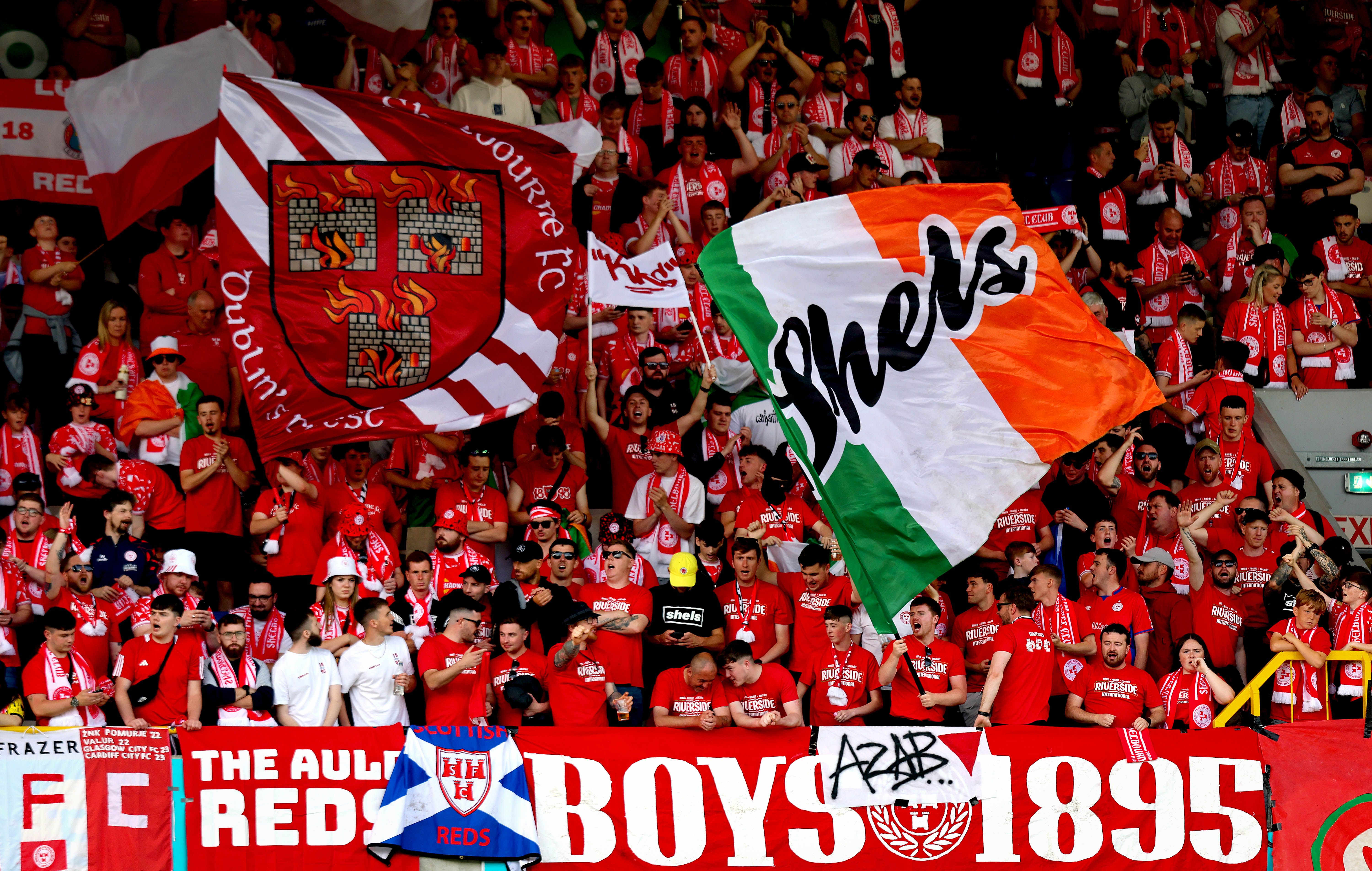 BUILD UP: Shelbourne fans will be arriving on the Boucher Road for this evening\'s game at the same time as the Sam Fender concert